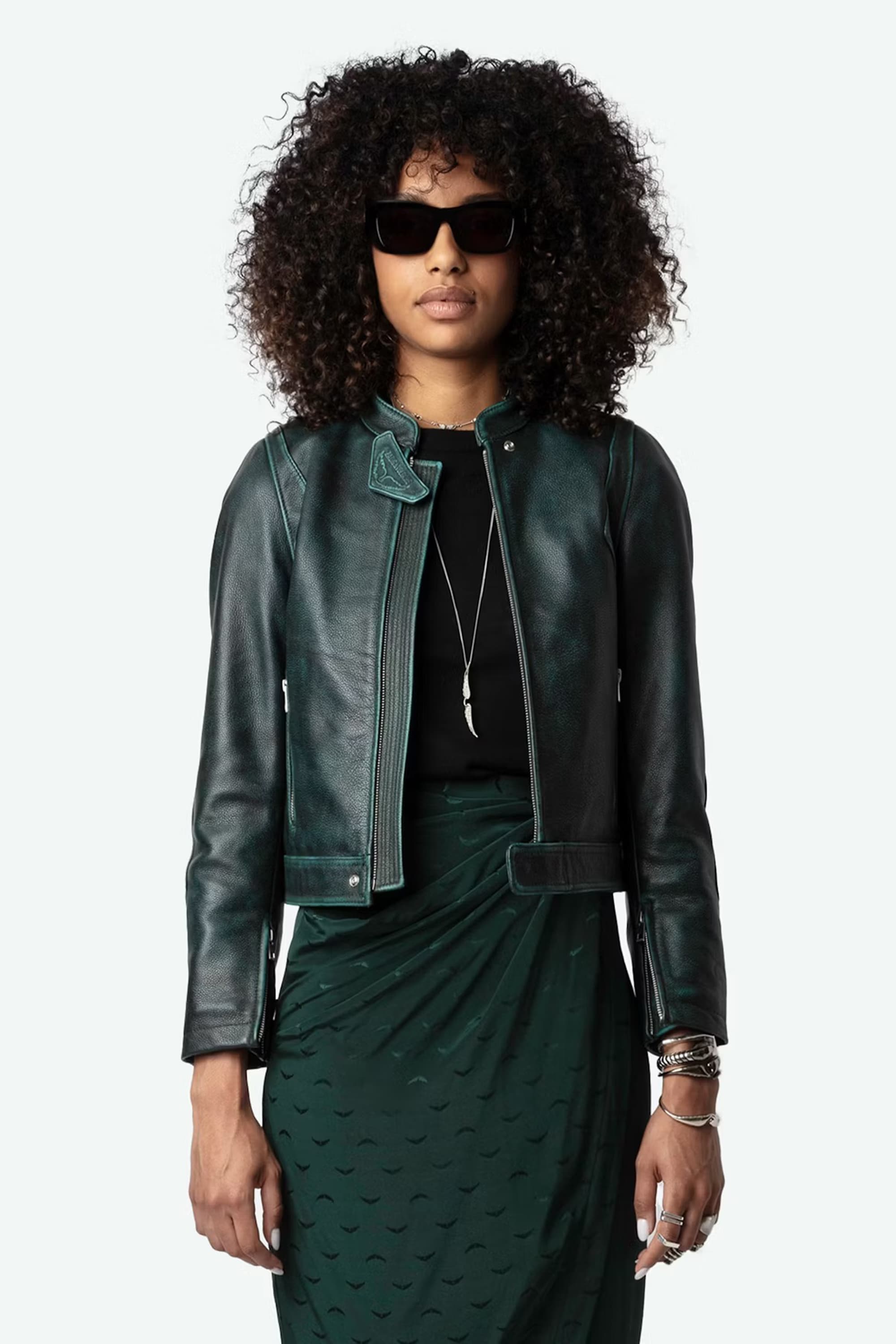 Jamelia Jacquard Wings Silk Skirt