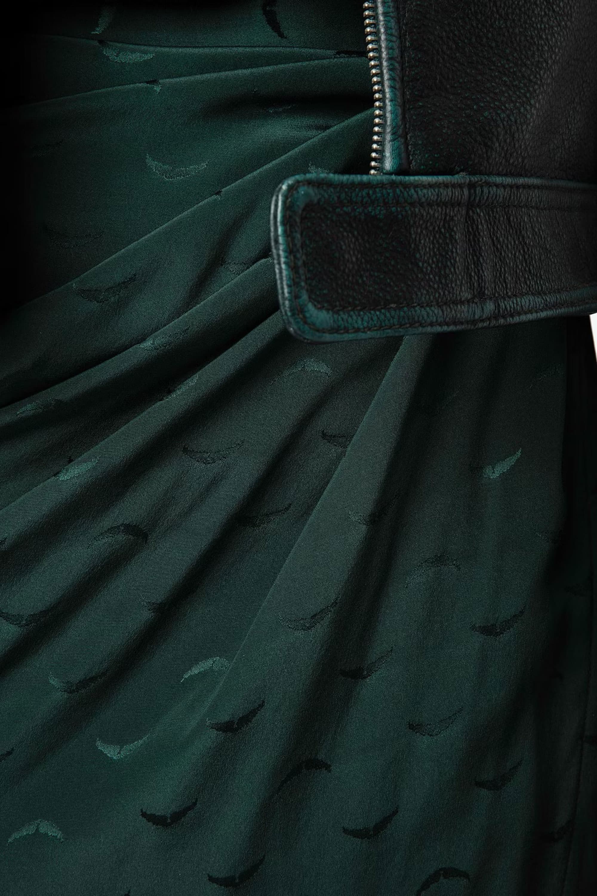 Jamelia Jacquard Wings Silk Skirt