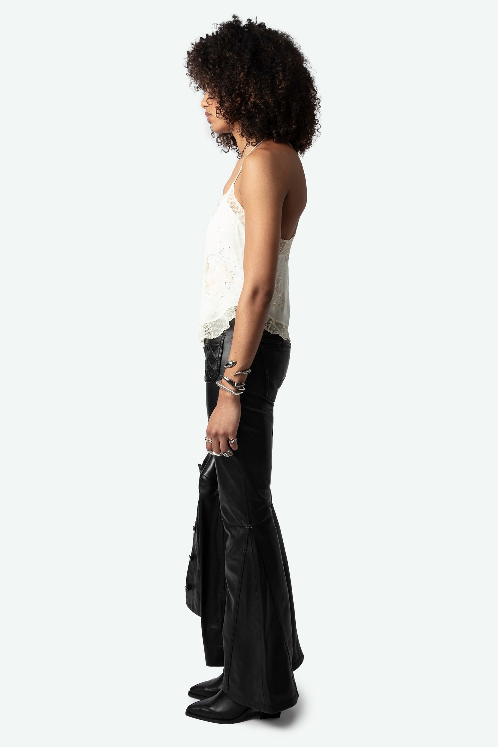 Claudy Strass Silk Camisole