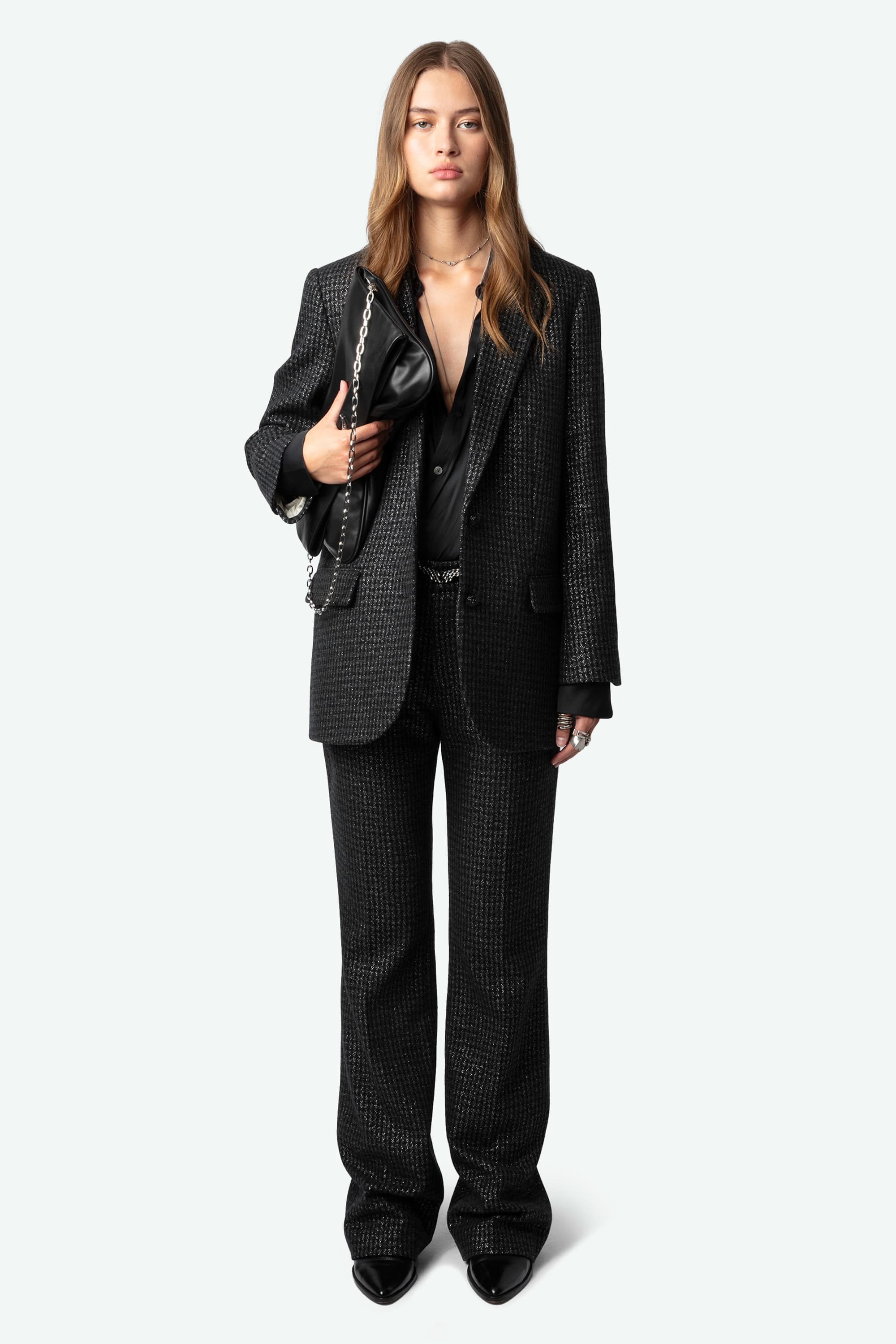 Pistol Check Wool Pants