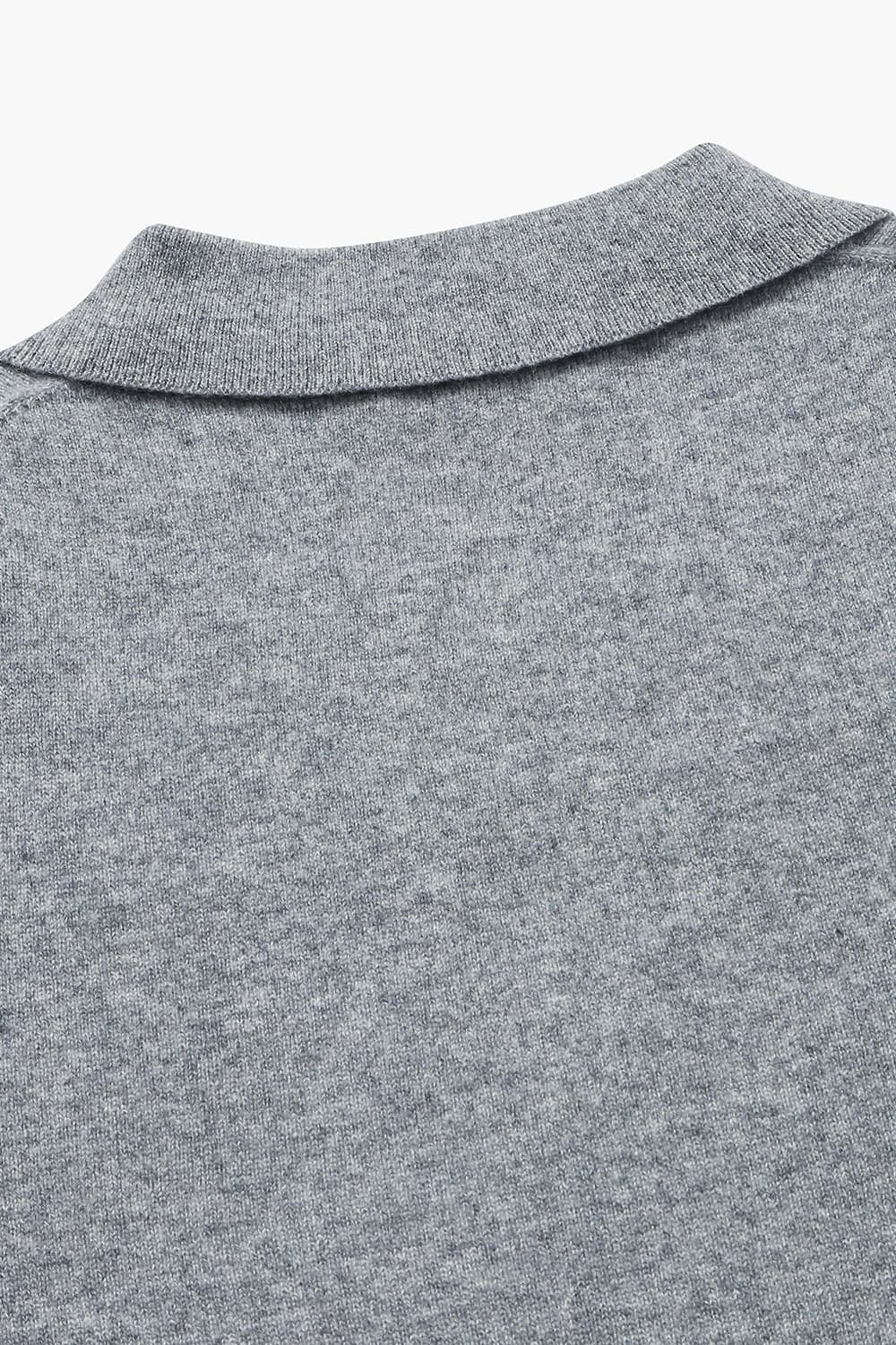 캐시미어 100 POLO 니트 다크 그레이 RE4FMMAKN802R98