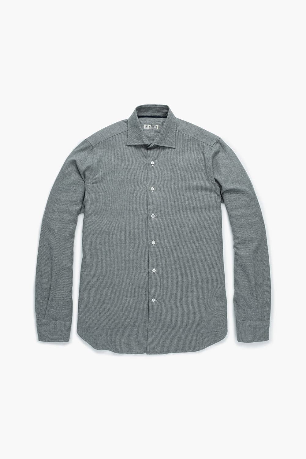 코튼 100 MICRO HOUNDTHOOTH 셔츠 그레이 RE4FMBASH305R95