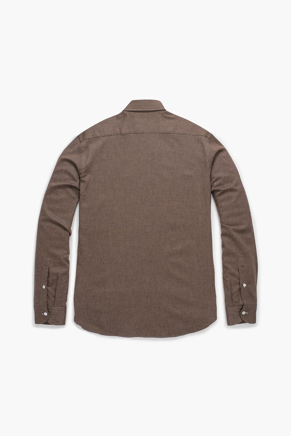 코튼 100 SOLID TWILL 셔츠 브라운 RE4FMBASH304R86