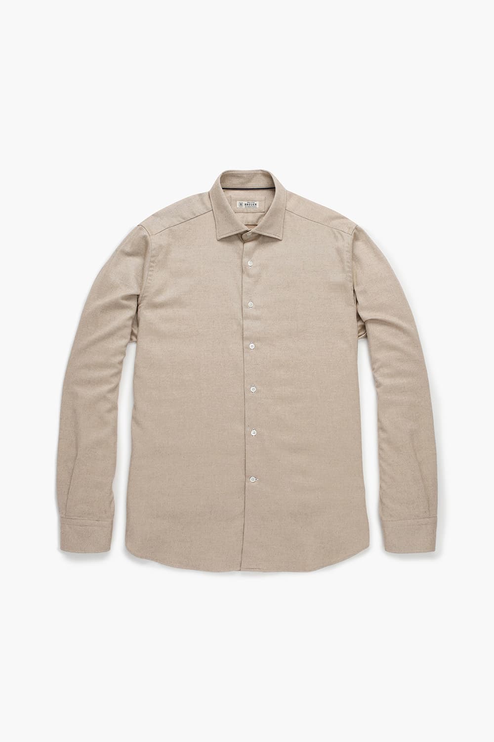 코튼 100 SOLID TWILL 셔츠 라이트 브라운 RE4FMBASH304R80