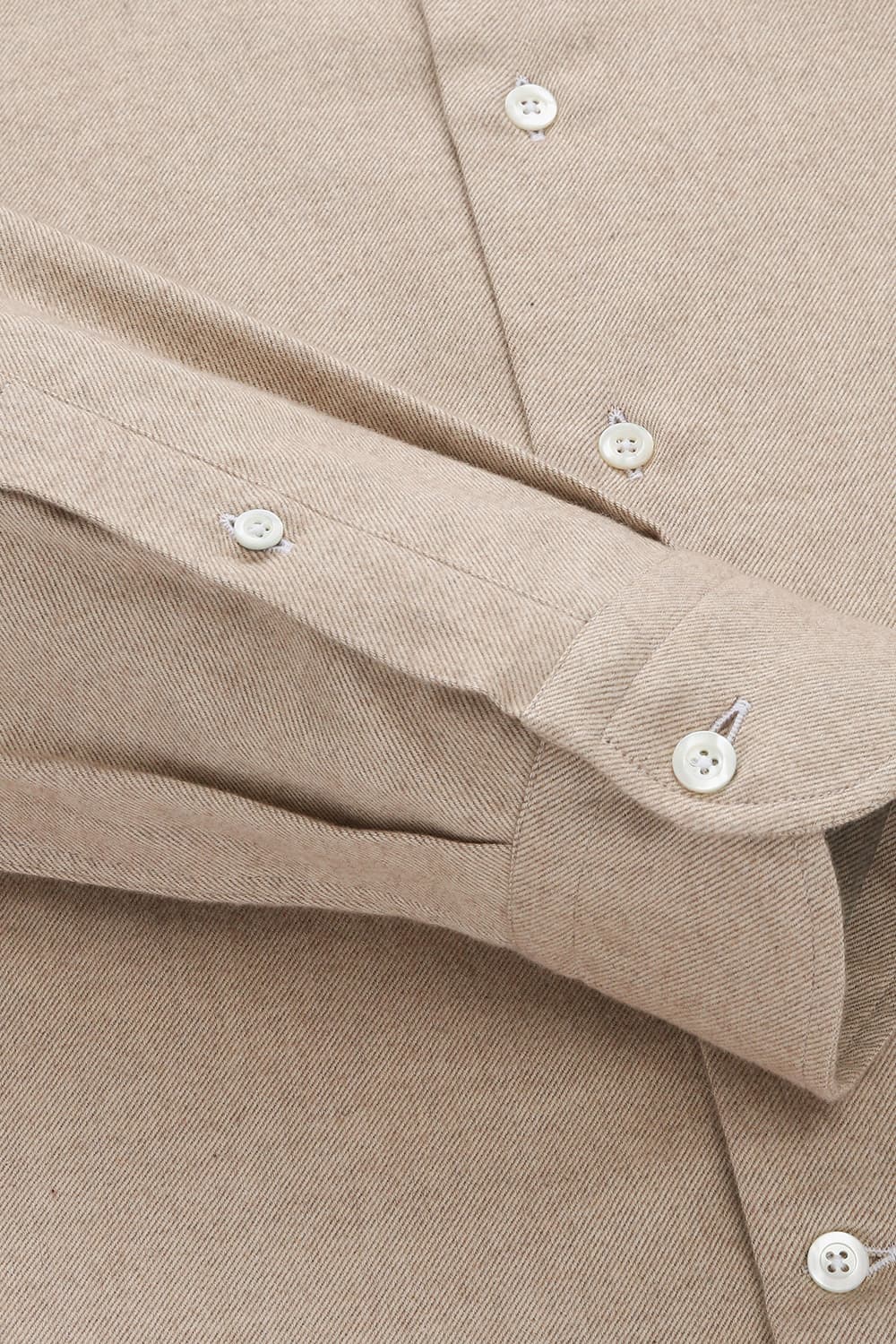 코튼 100 SOLID TWILL 셔츠 라이트 브라운 RE4FMBASH304R80