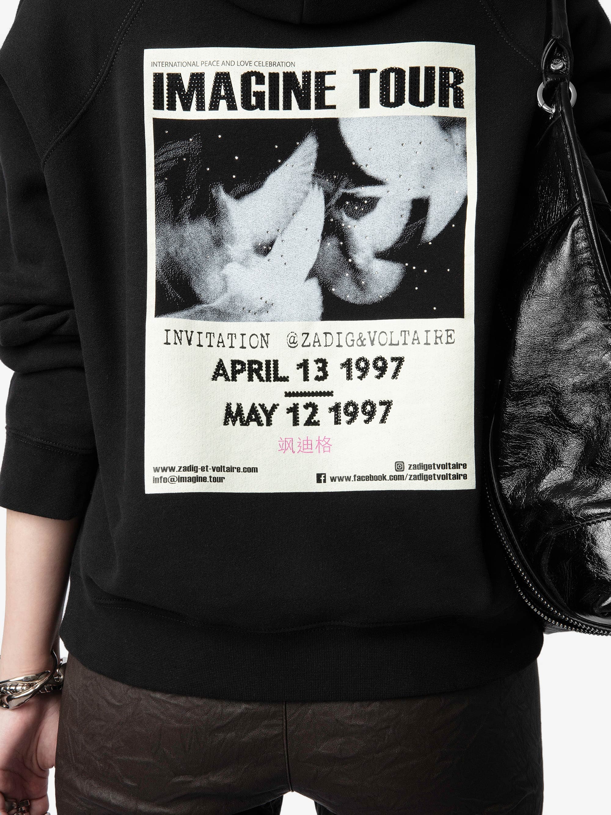 Georgy Photoprint Strass Sweatshirt