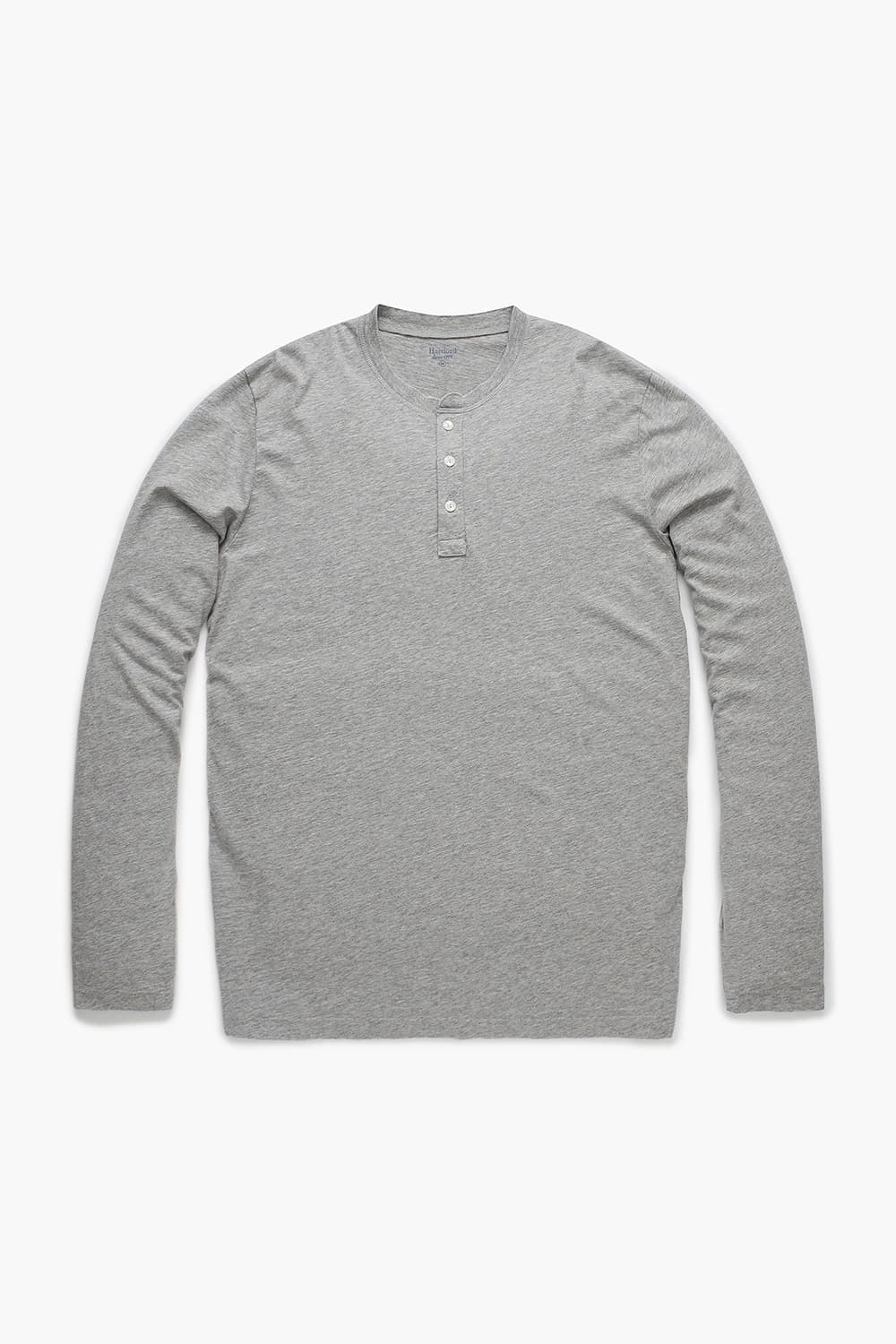 코튼 100 HENLEY LS 티셔츠 그레이 QE4FMHTTE101Q90