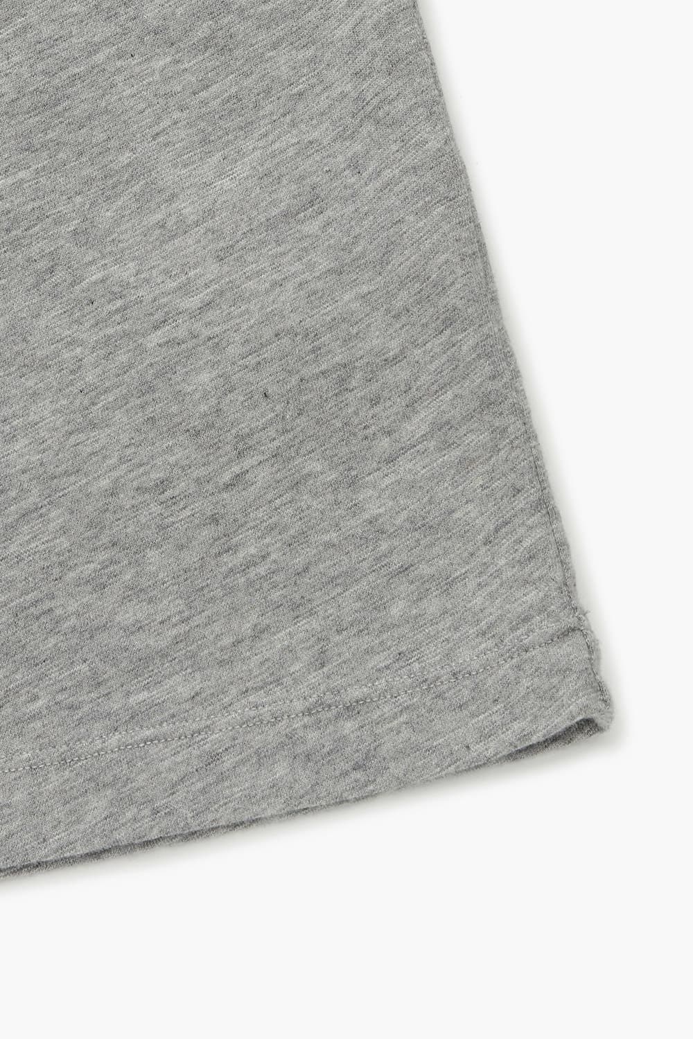 코튼 100 HENLEY LS 티셔츠 그레이 QE4FMHTTE101Q90