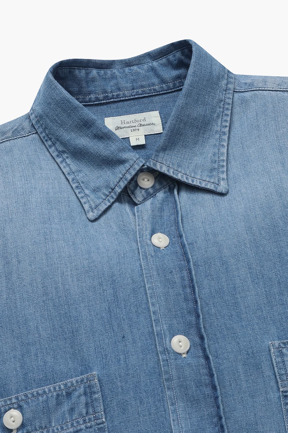 코튼 100 POCKET 셔츠 블루 QE4FMHTSH113Q64