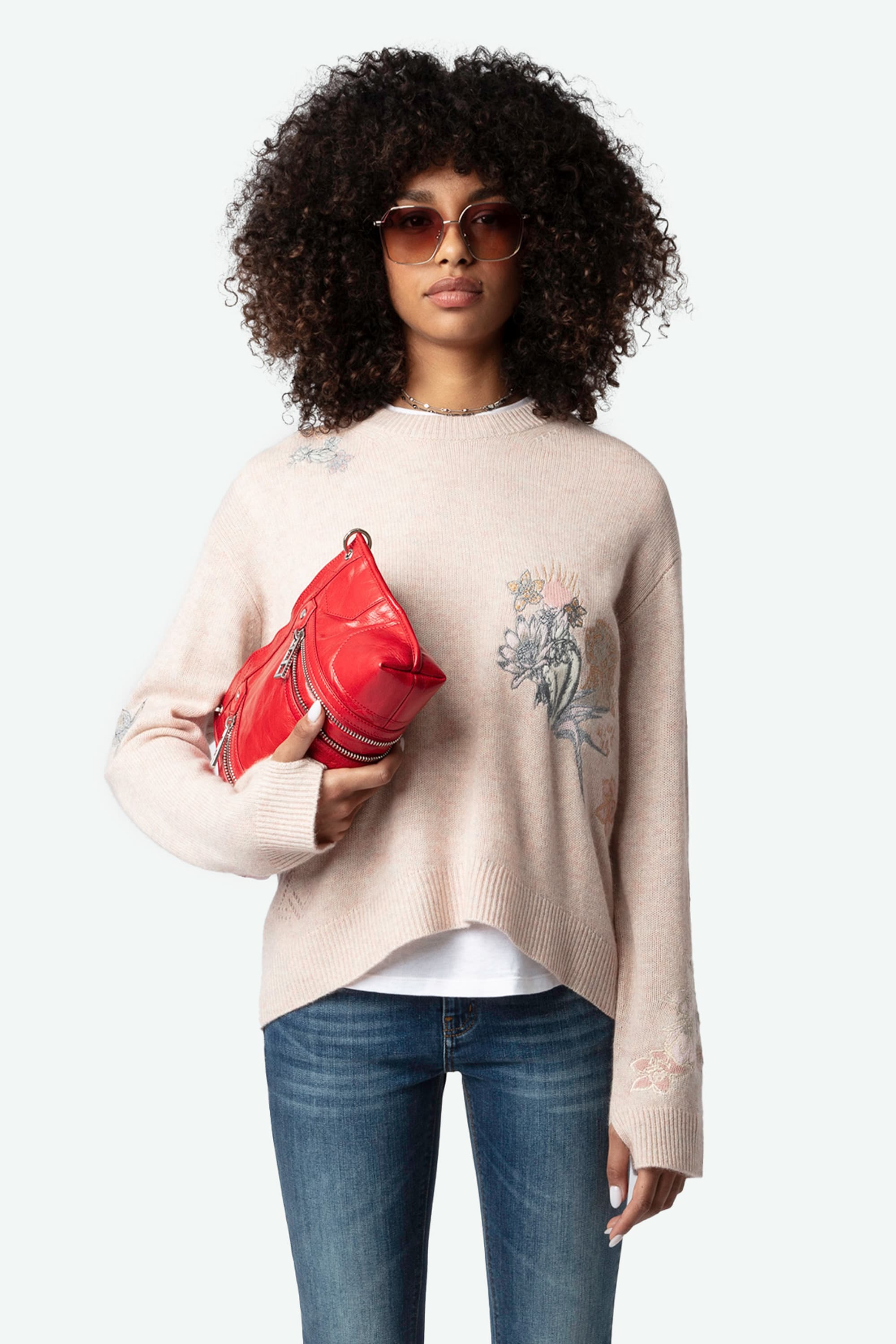 Markus Flower Cashmere Sweater