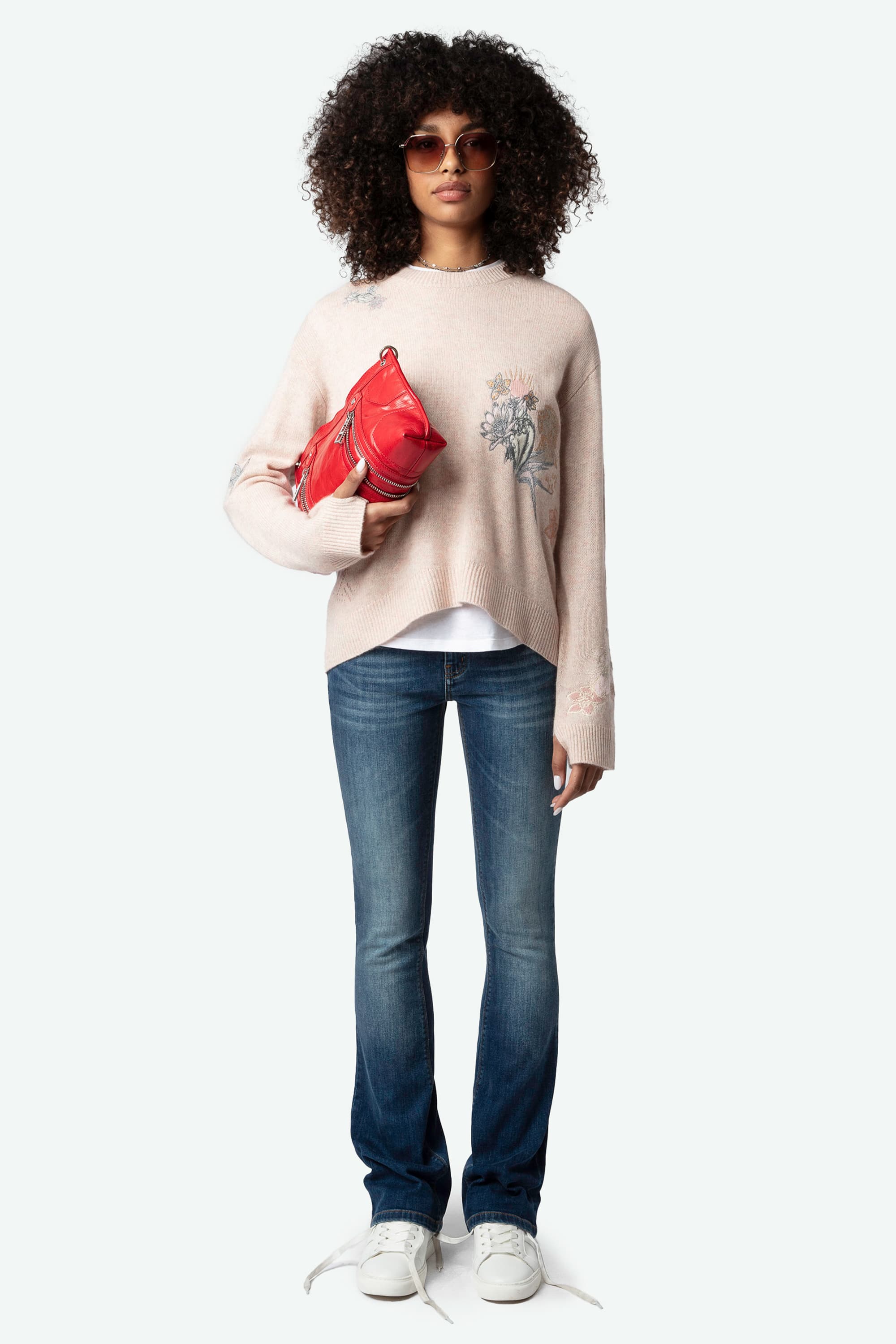 Markus Flower Cashmere Sweater