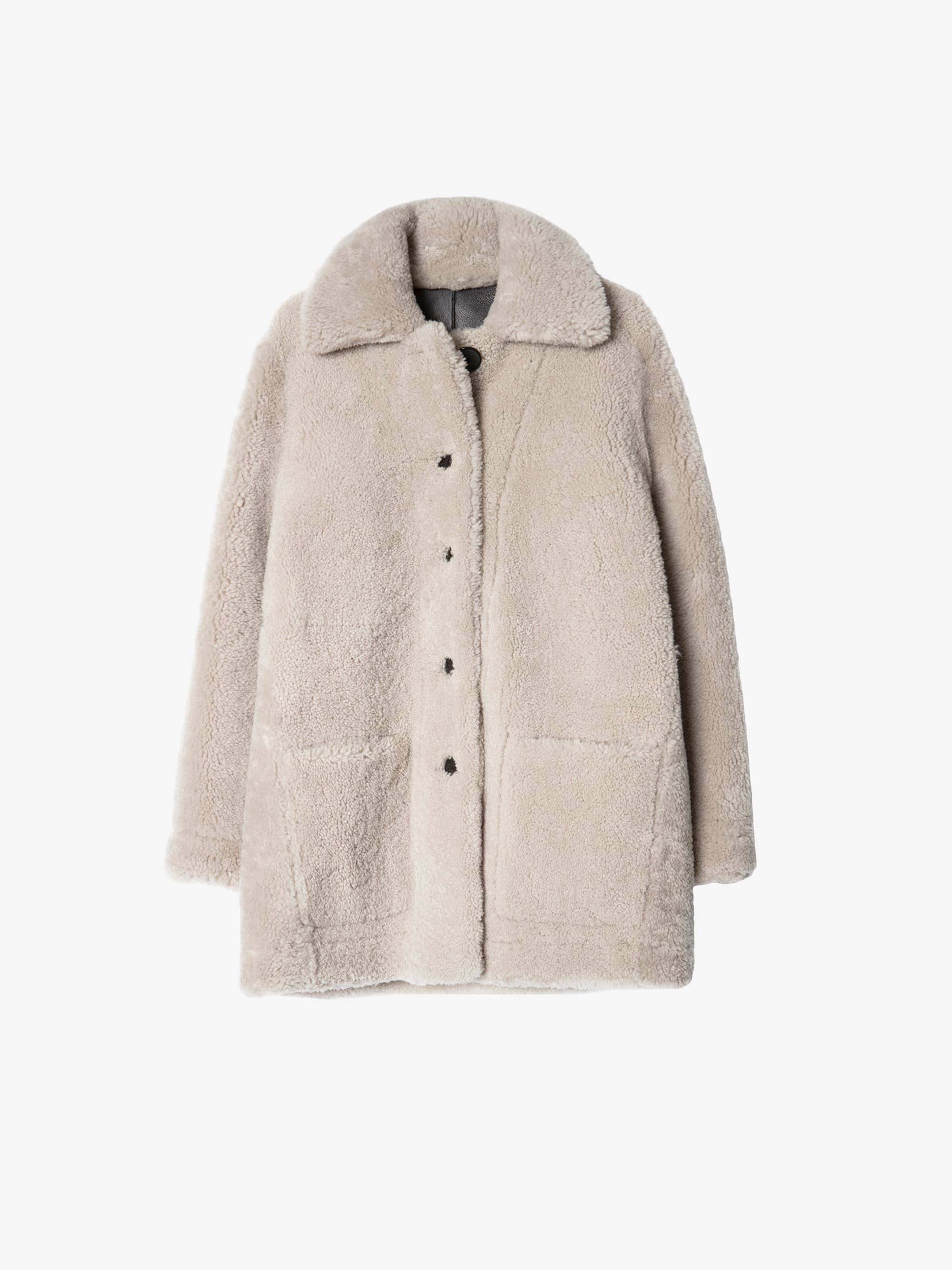 Magdas Shearling Reversible Coat
