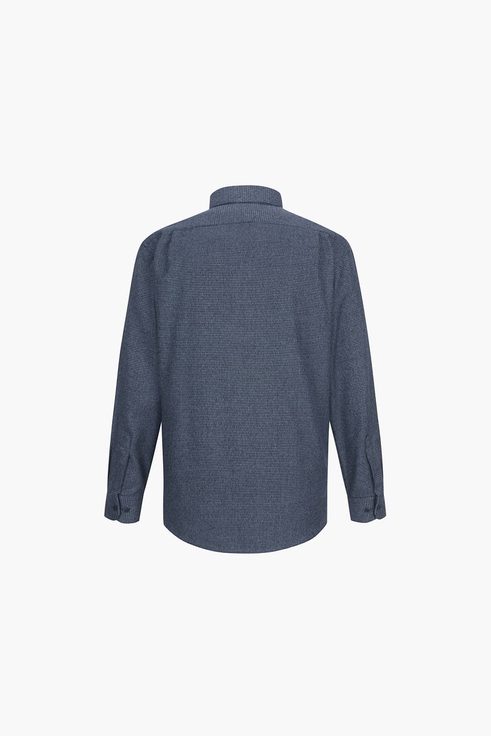 마이크로 하운드투스 체크 기모 732 비즈니스 셔츠 블루 SE2FM12LS732SBU