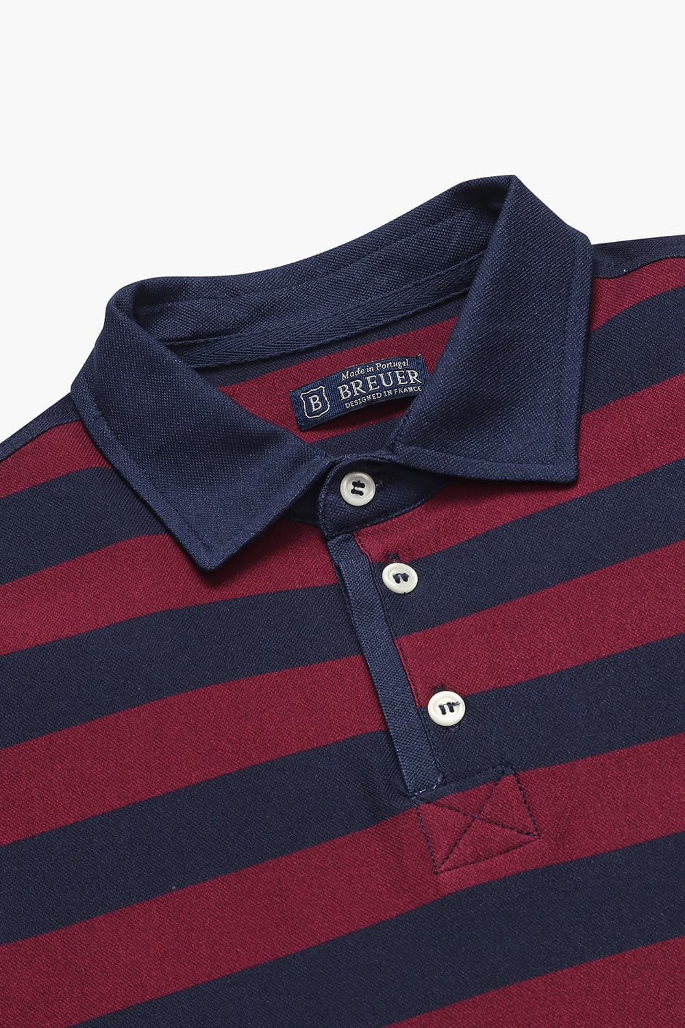 면100 Stripe Polo 레드 폴로 RE4FMBAPO103R45