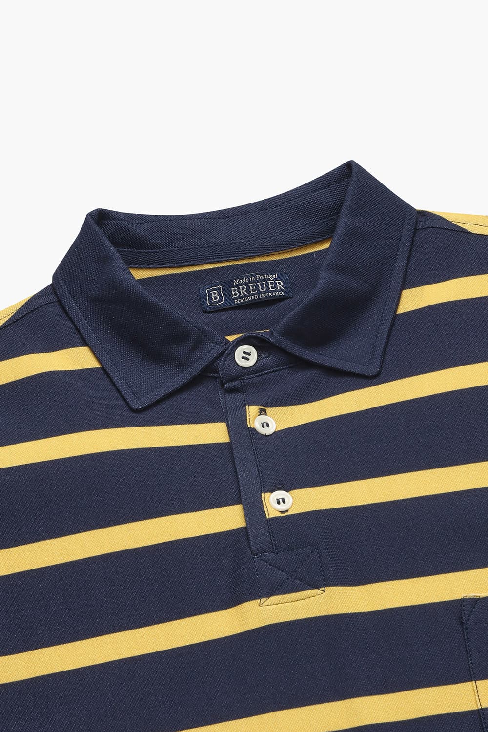 면100 Stripe Polo 옐로우 폴로 RE4FMBAPO102R25