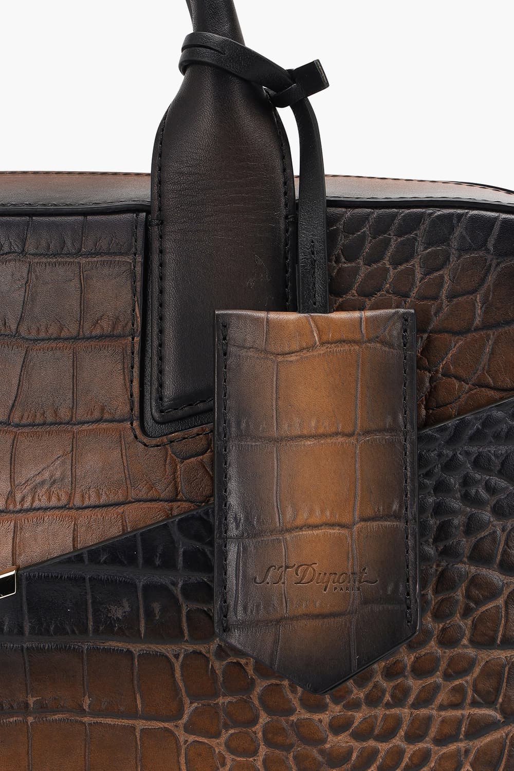 24 르글랑 아뜰리에 크로코패턴 도큐먼트 홀더 하바나 CG191475Z