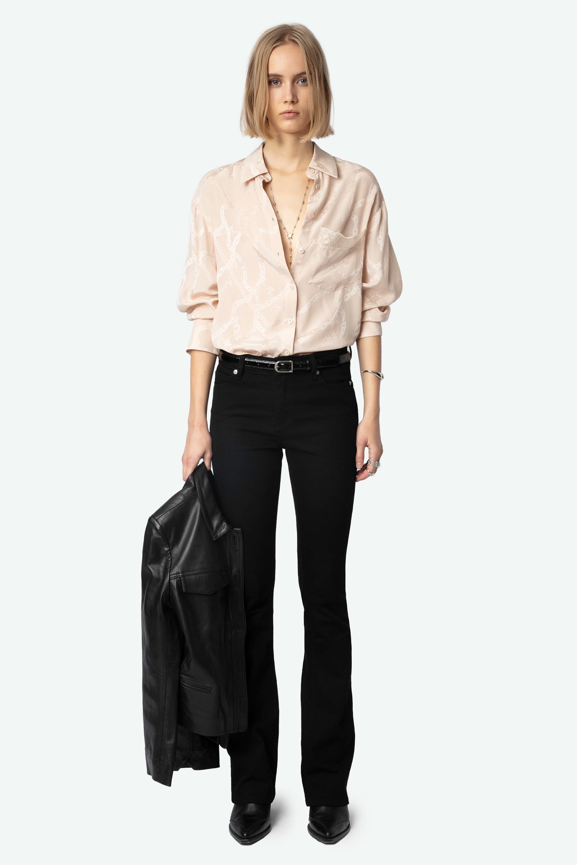 Morning Chain Silk Shirt