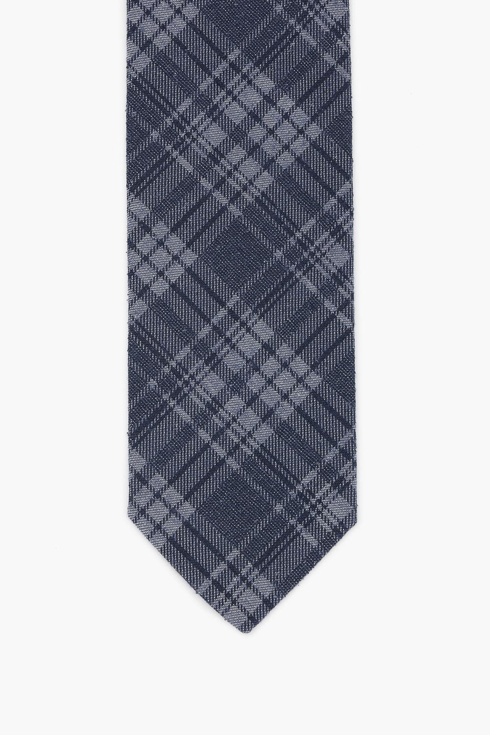 실크 혼방 타탄 체크 넥타이 02367P708505