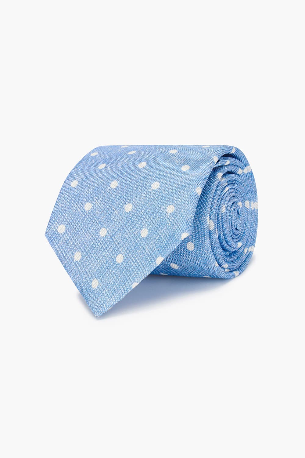 실크100 라이트 블루 빅도트 넥타이 RD7SMBBTI114R60