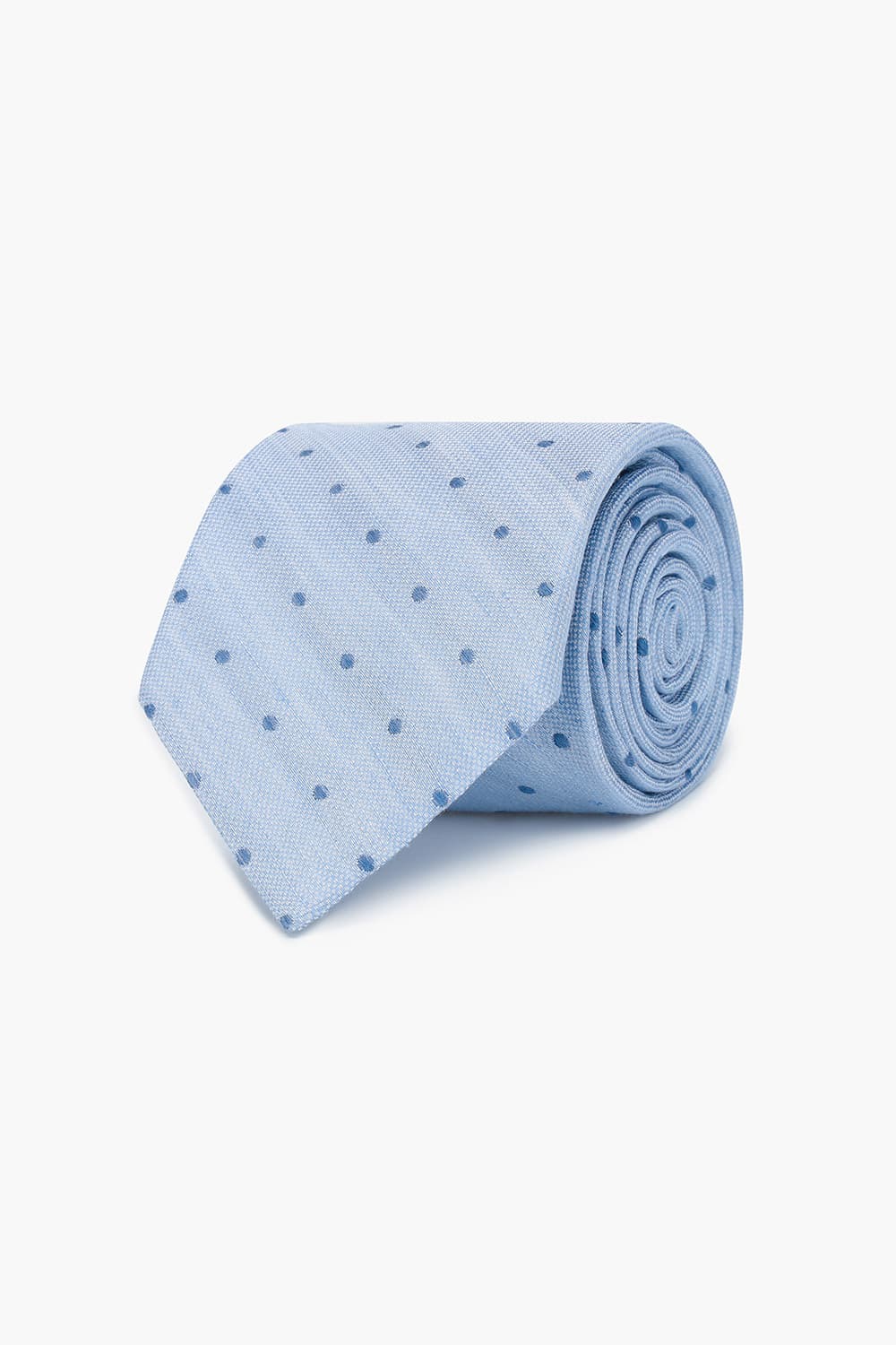 린넨 혼방 도트 패턴 넥타이 02334P717303