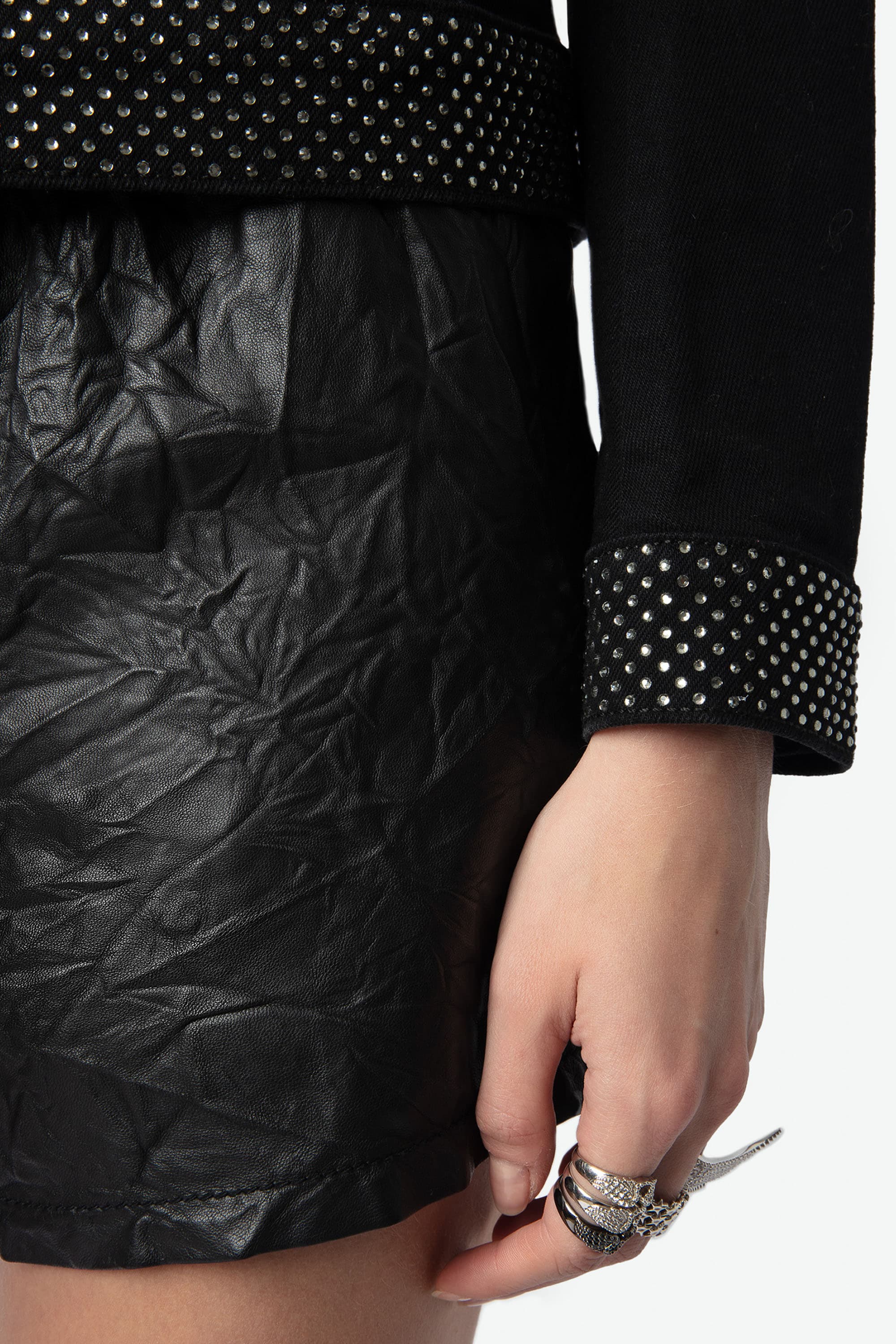 Kioky Strass Denim Jacket