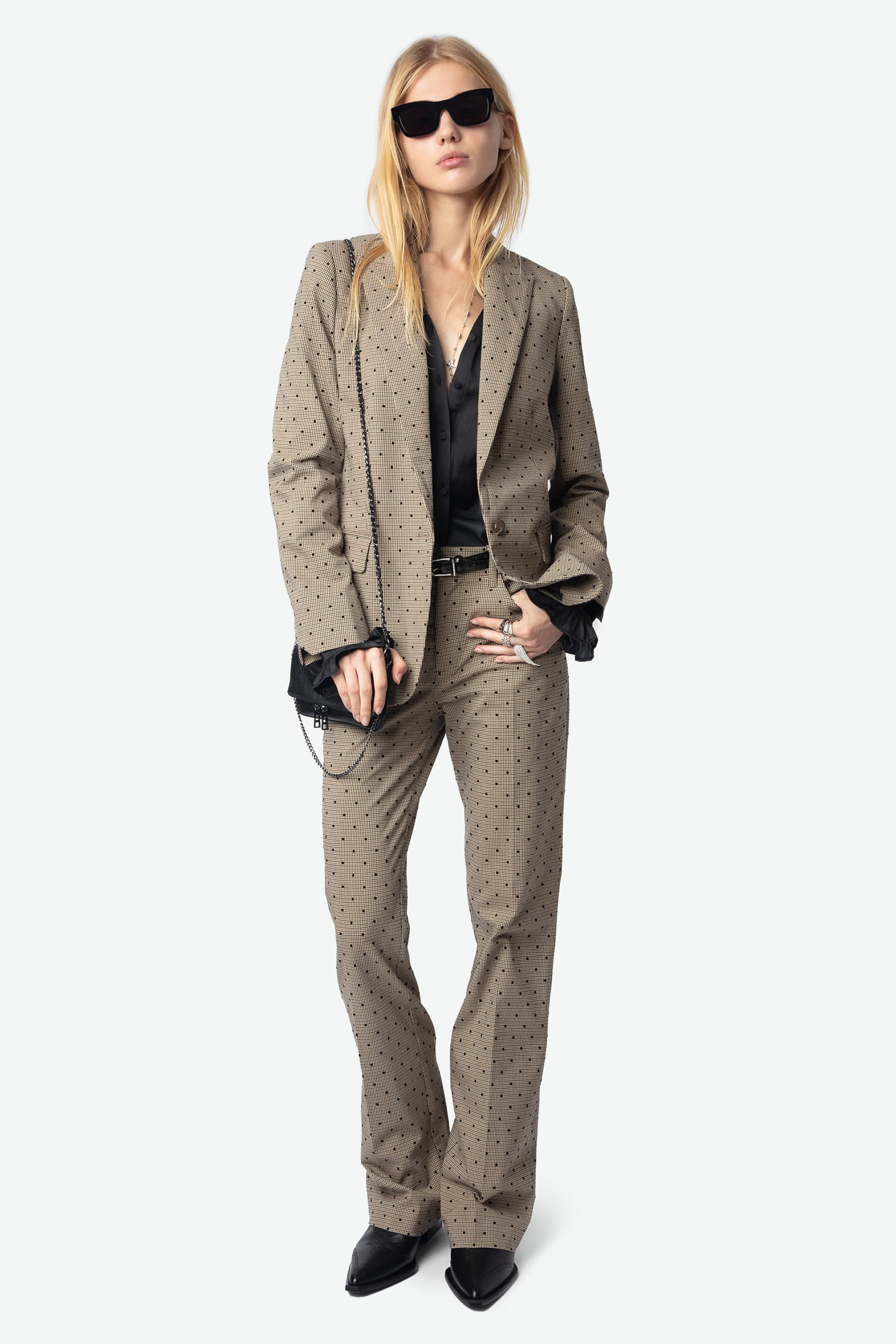 Valse Check Dotted Jacket
