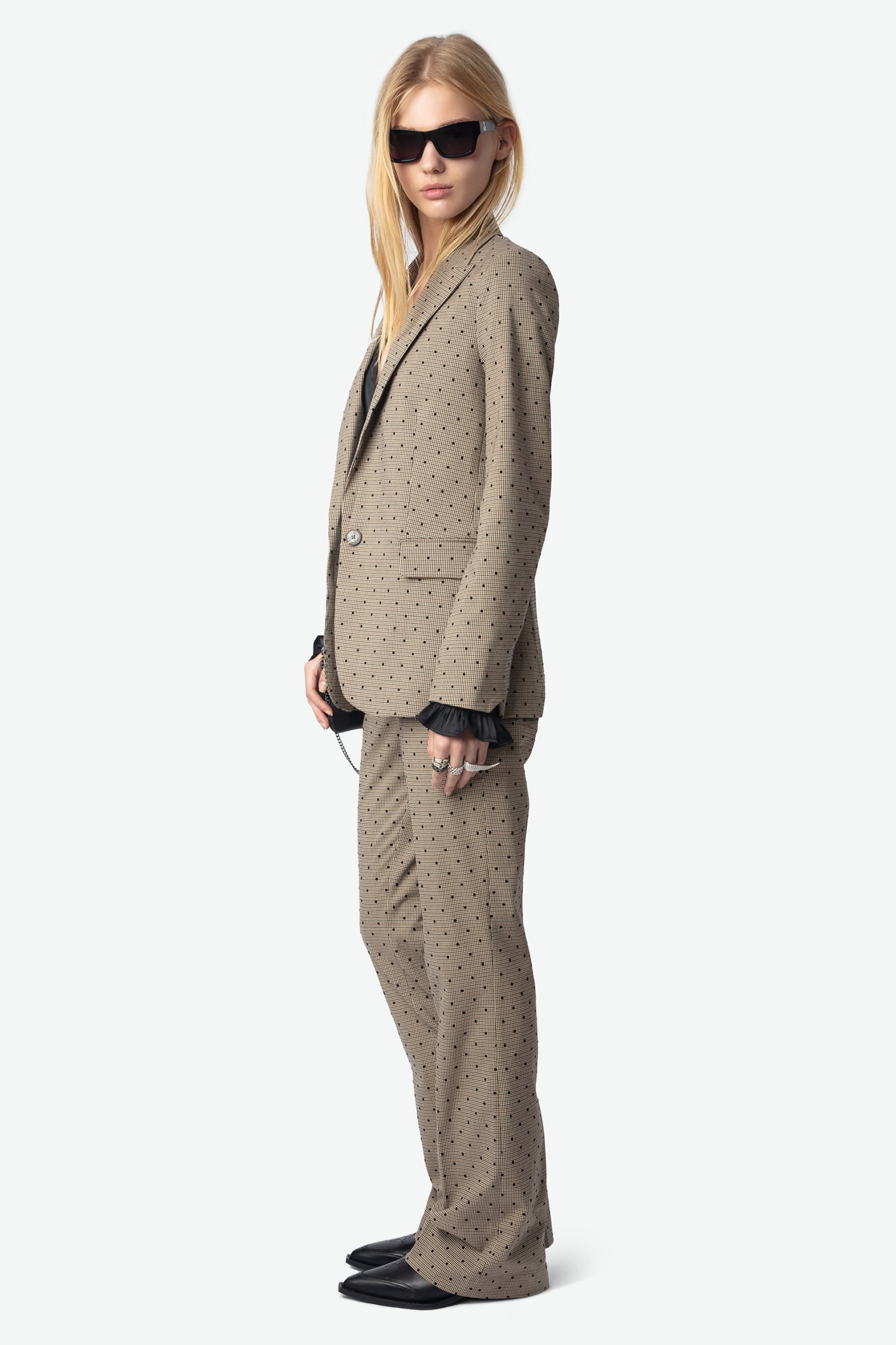 Valse Check Dotted Jacket