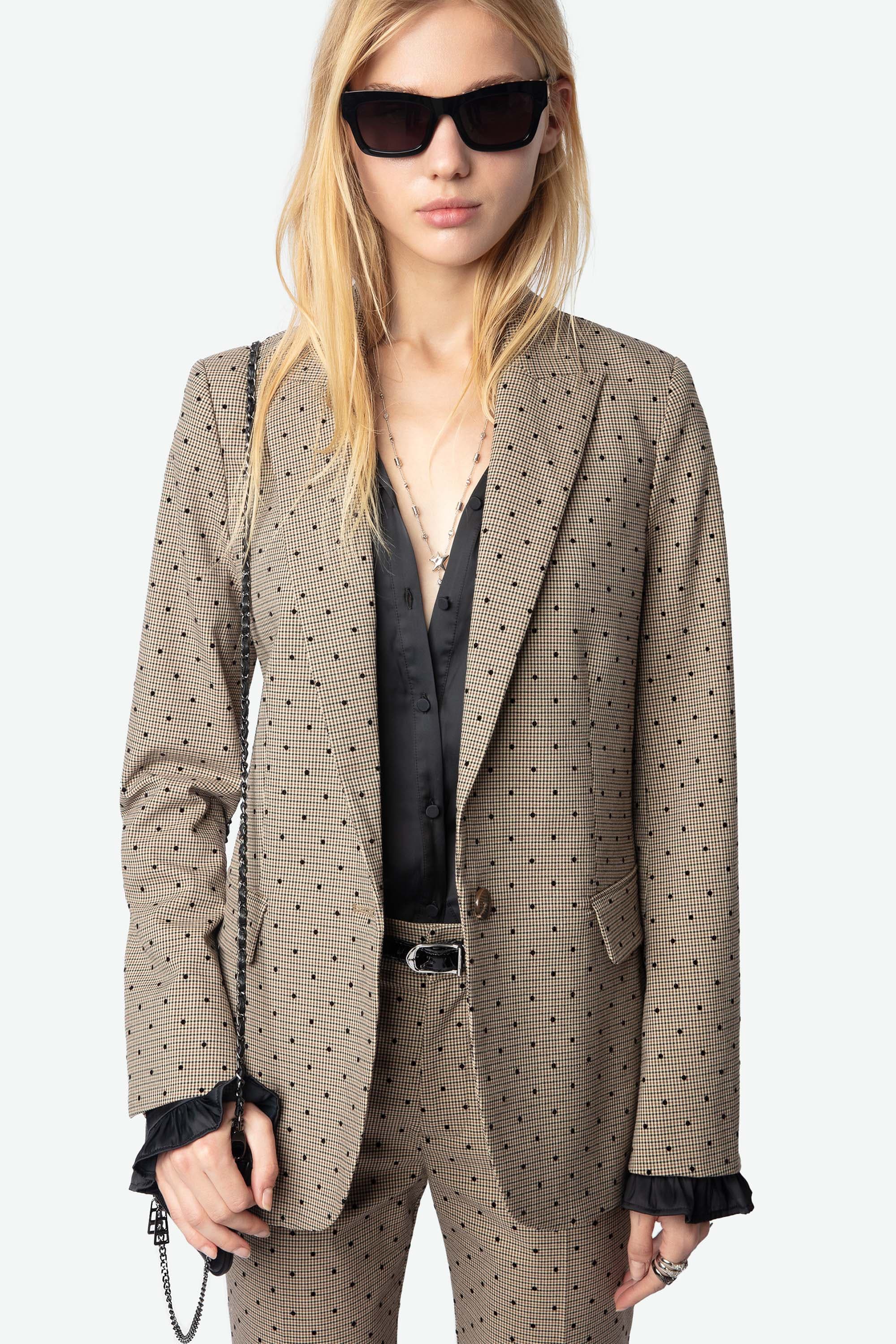Valse Check Dotted Jacket