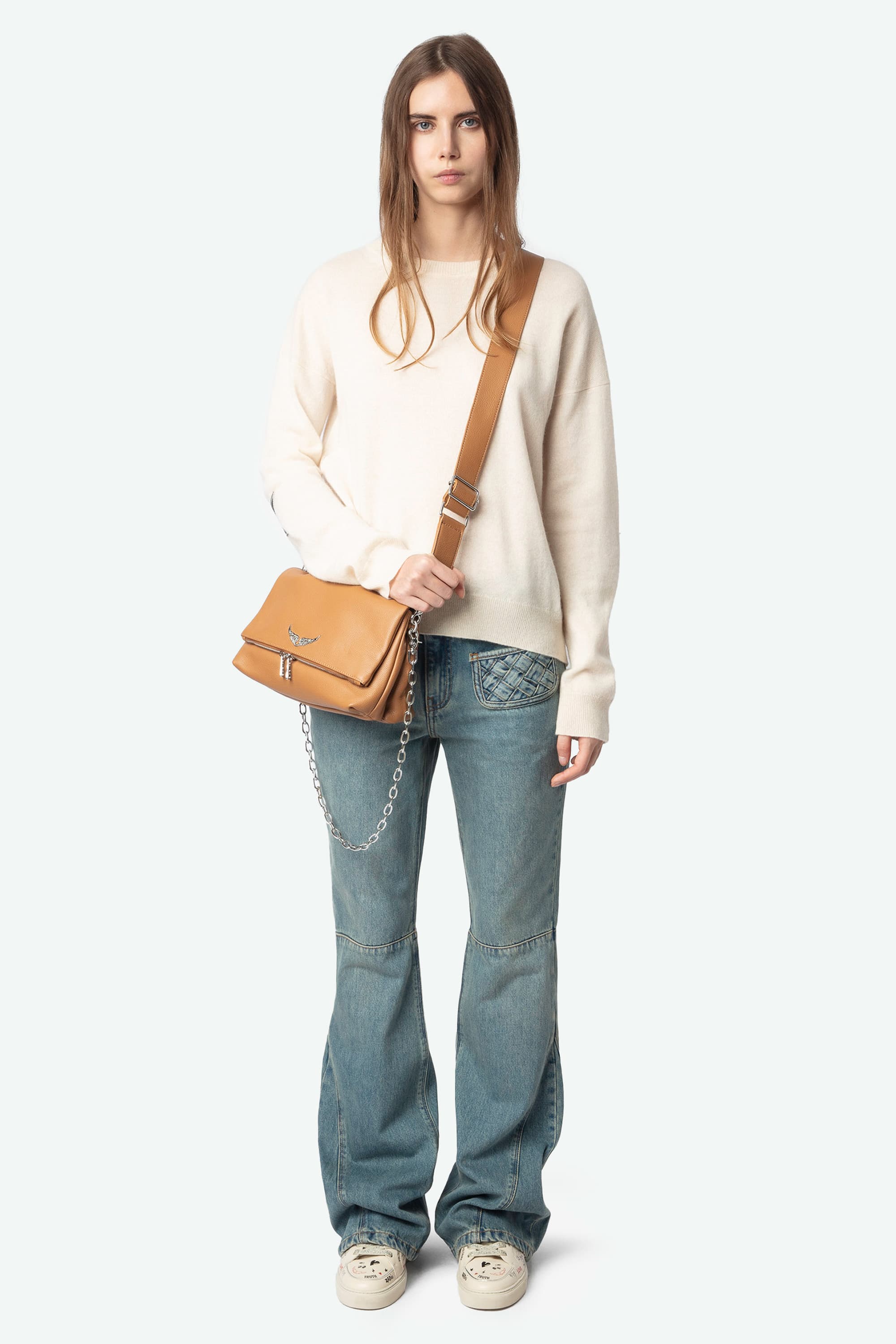 Cici Patch Cashmere Knit