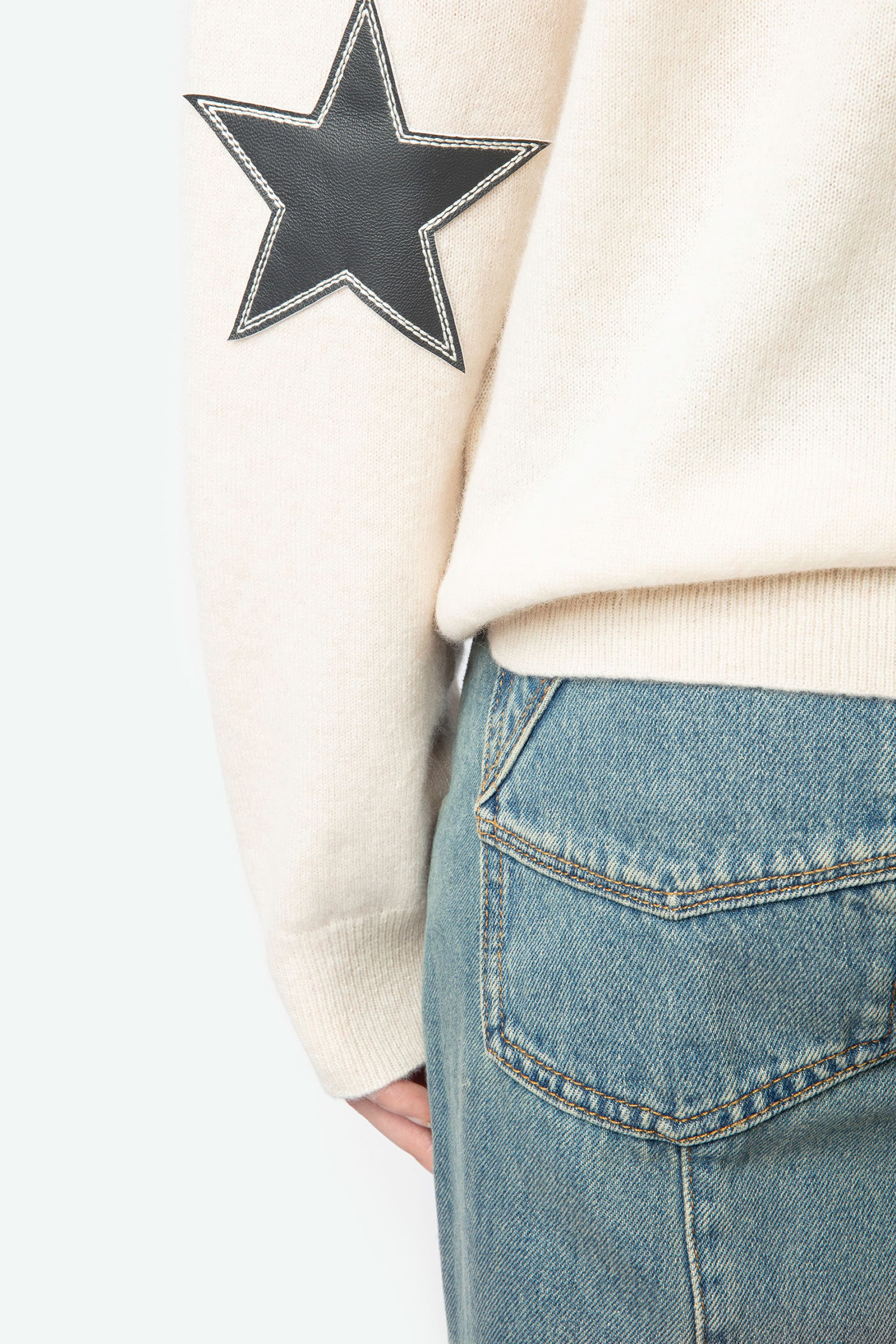 Cici Patch Cashmere Knit