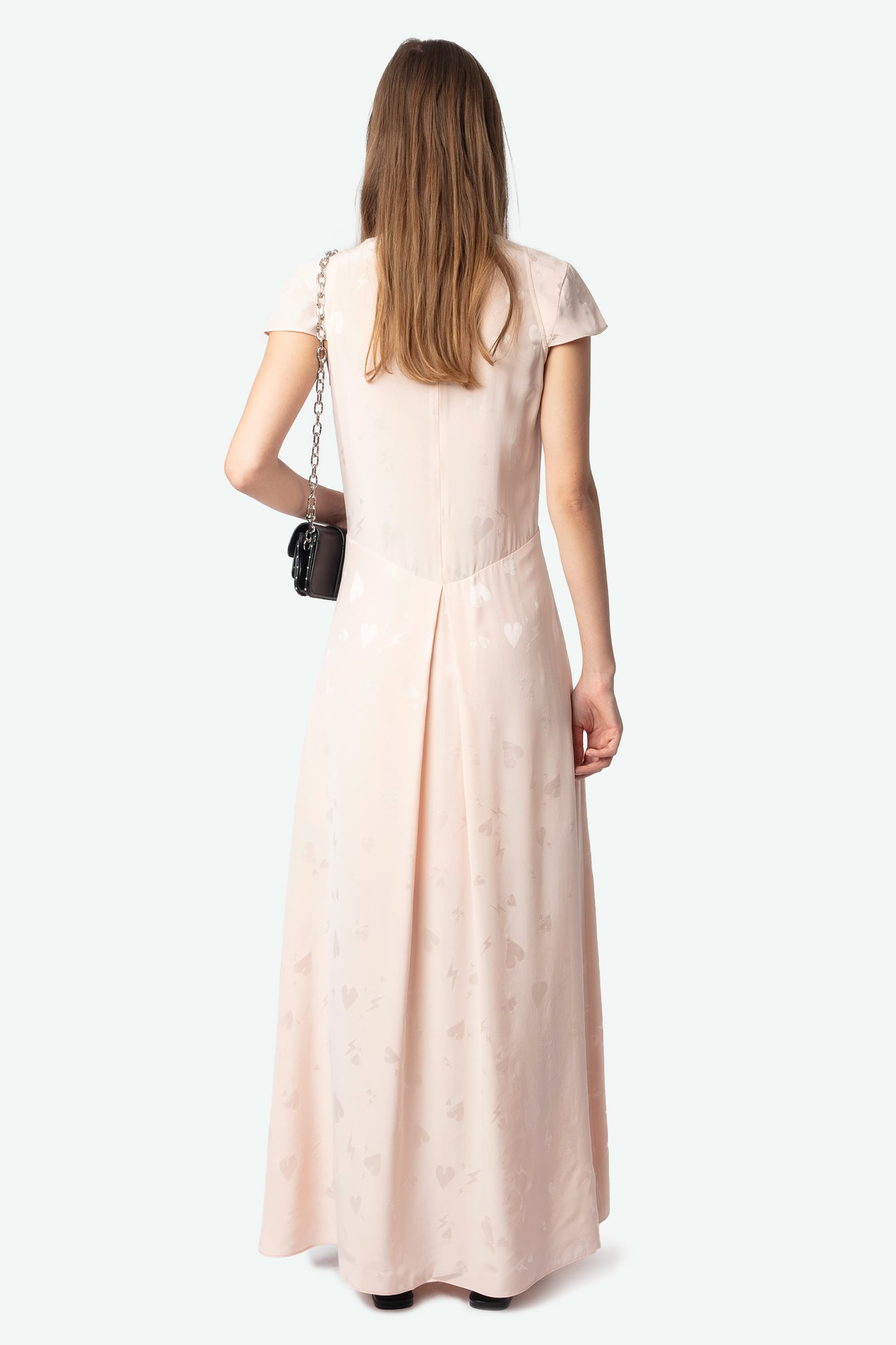 Ravir Heart Silk Dress