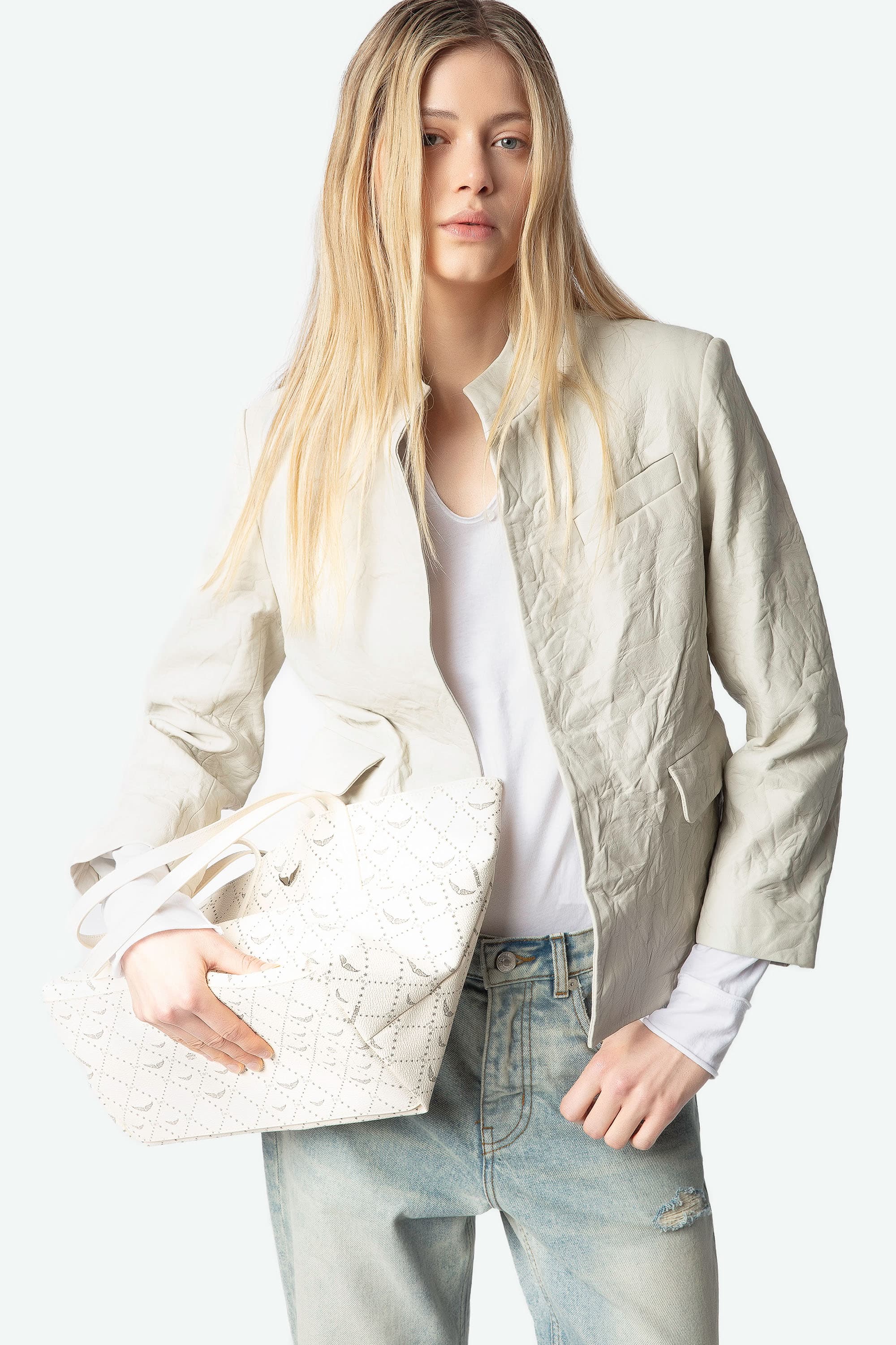 Veryn Crinkled Leather Jacket