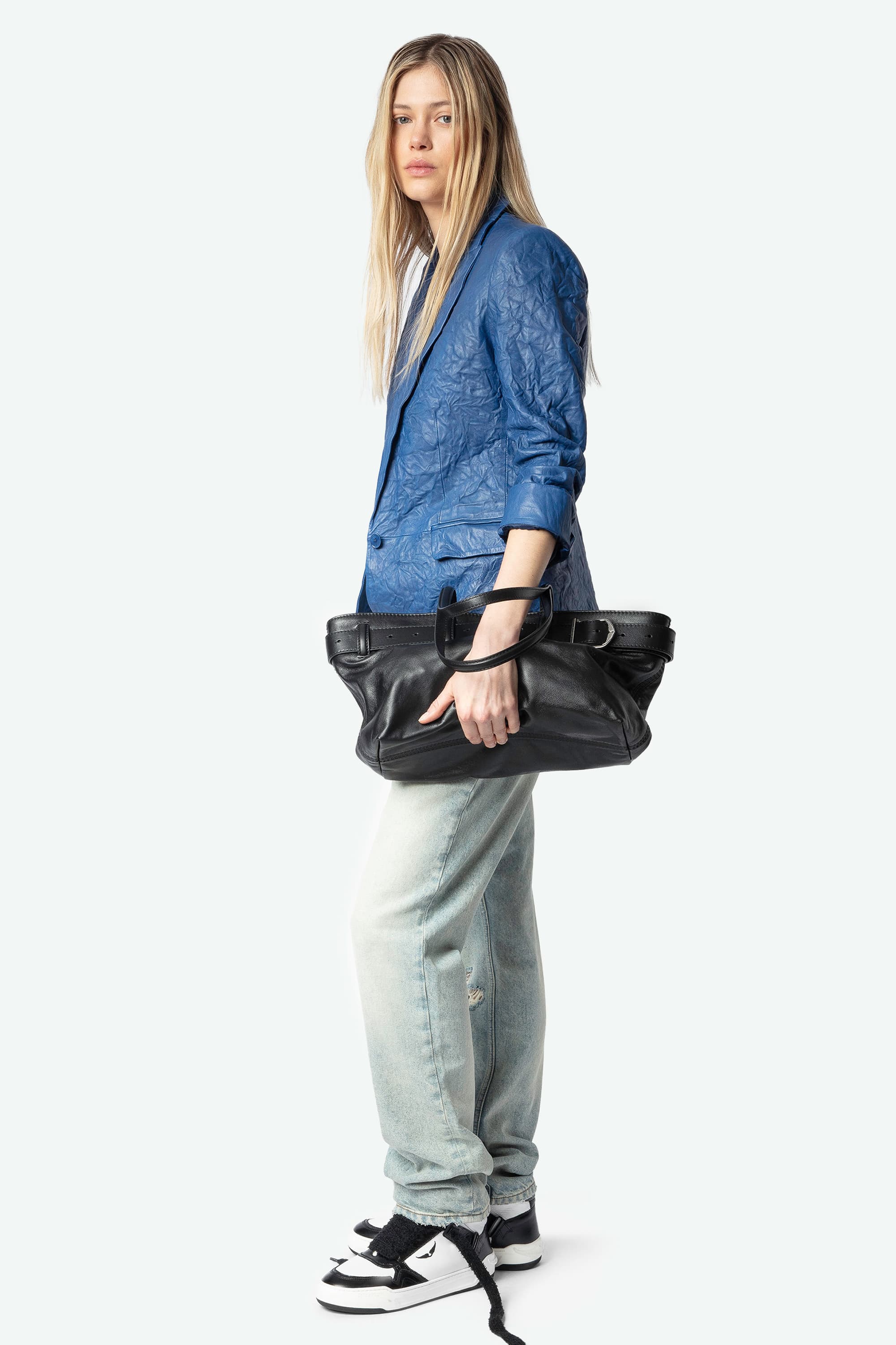 Valse Crinkled Leather Jacket