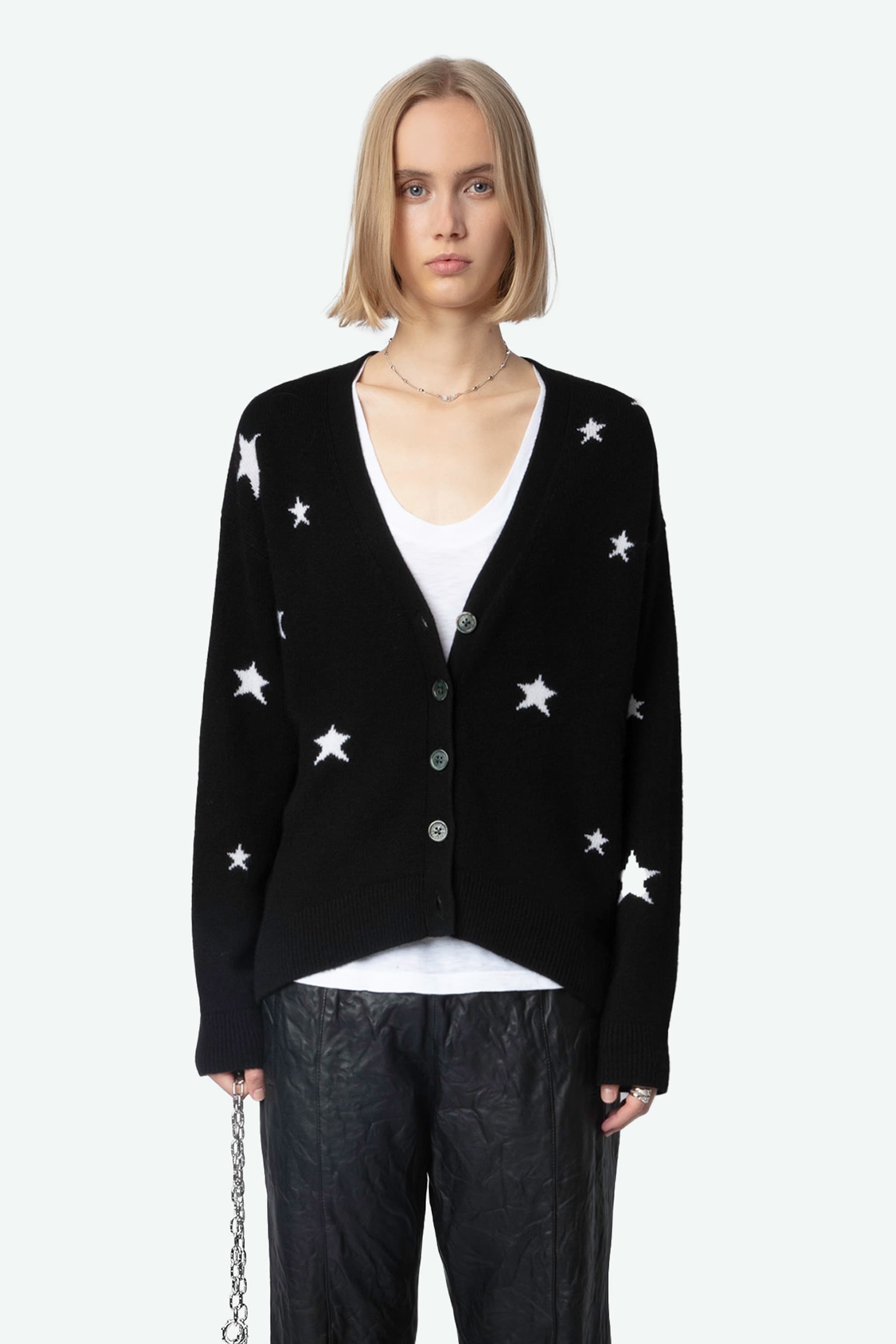 Mirka Stars Cashmere Cardigan