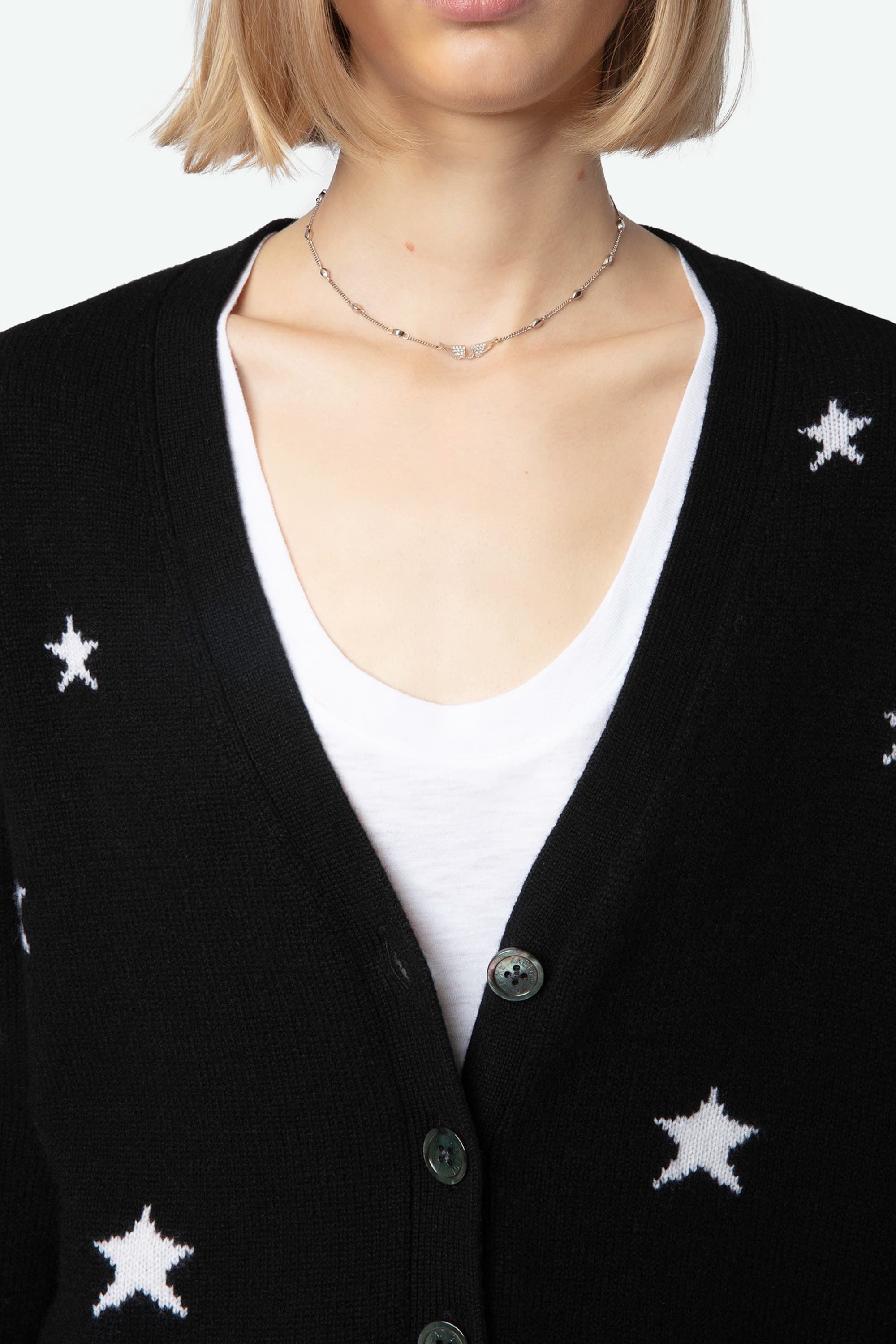 Mirka Stars Cashmere Cardigan