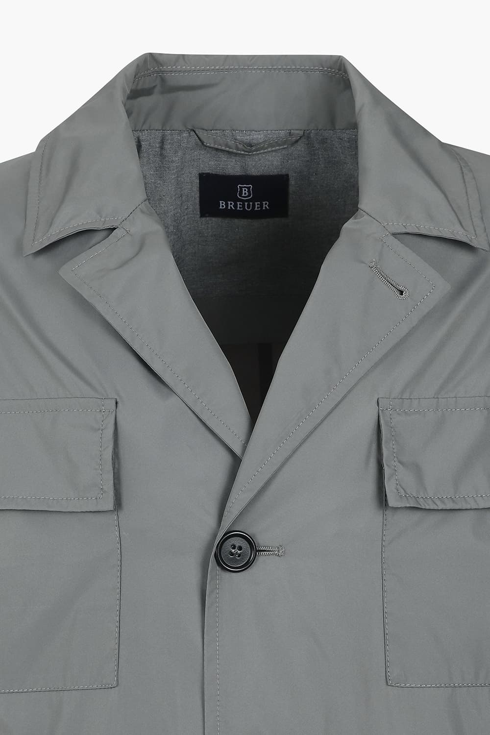 폴리 카라 아우터 그레이 RE5SMMAOT802R96