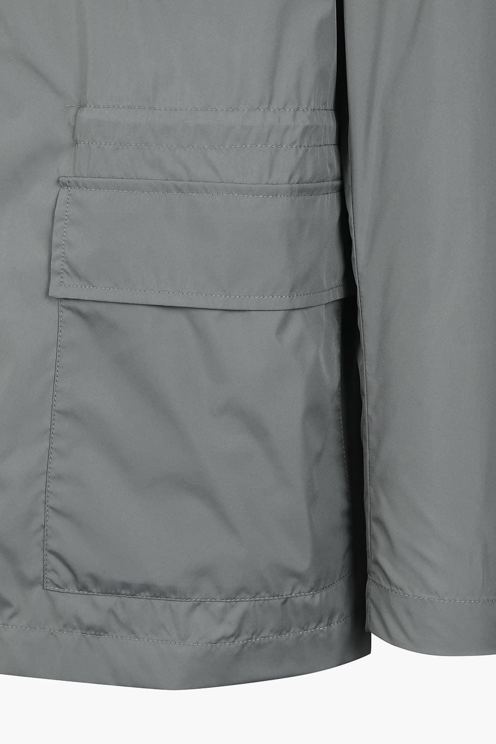 폴리 카라 아우터 그레이 RE5SMMAOT802R96