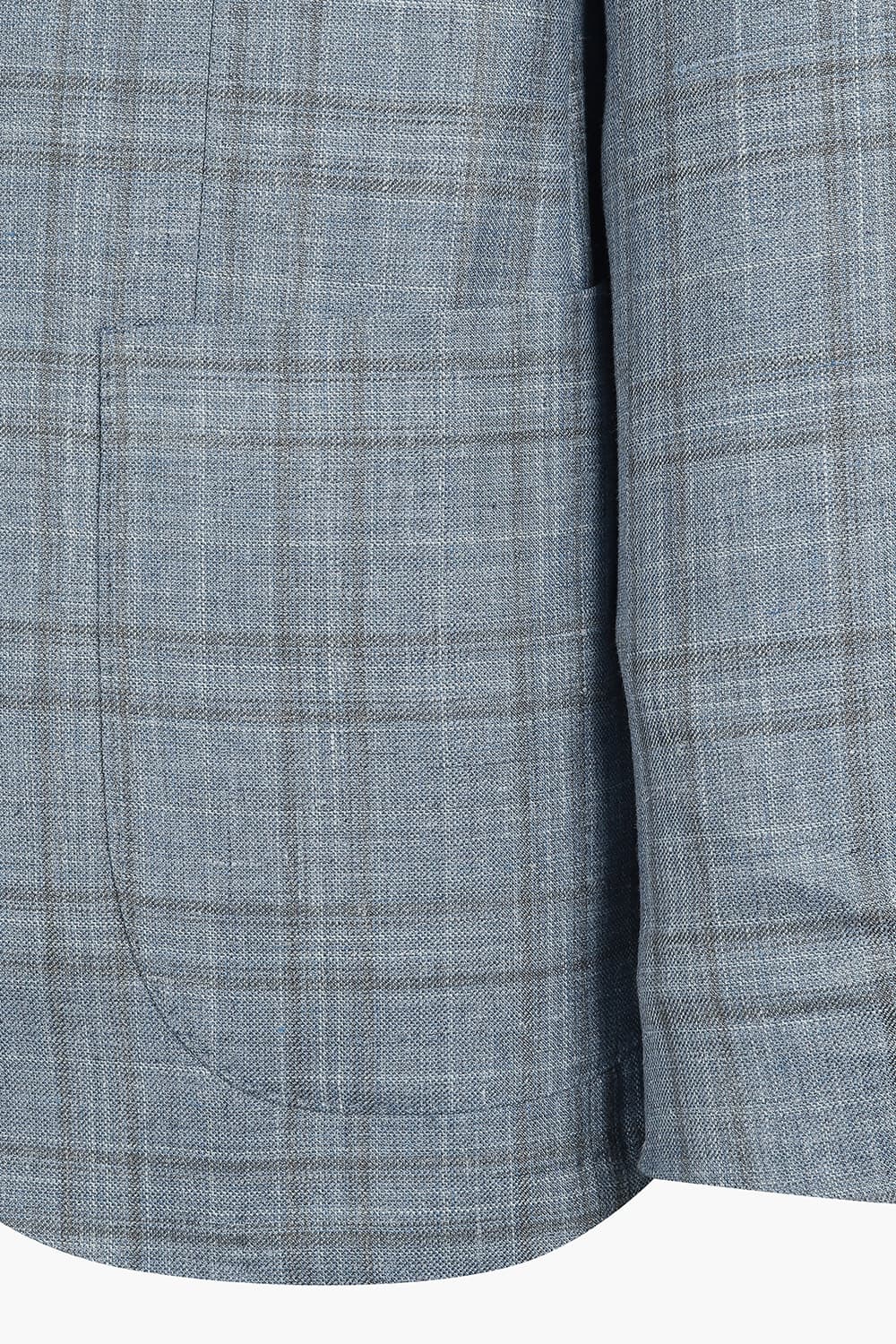 믹스 로로피아나 체크 자켓 블루 RE5SMMAJA807R62