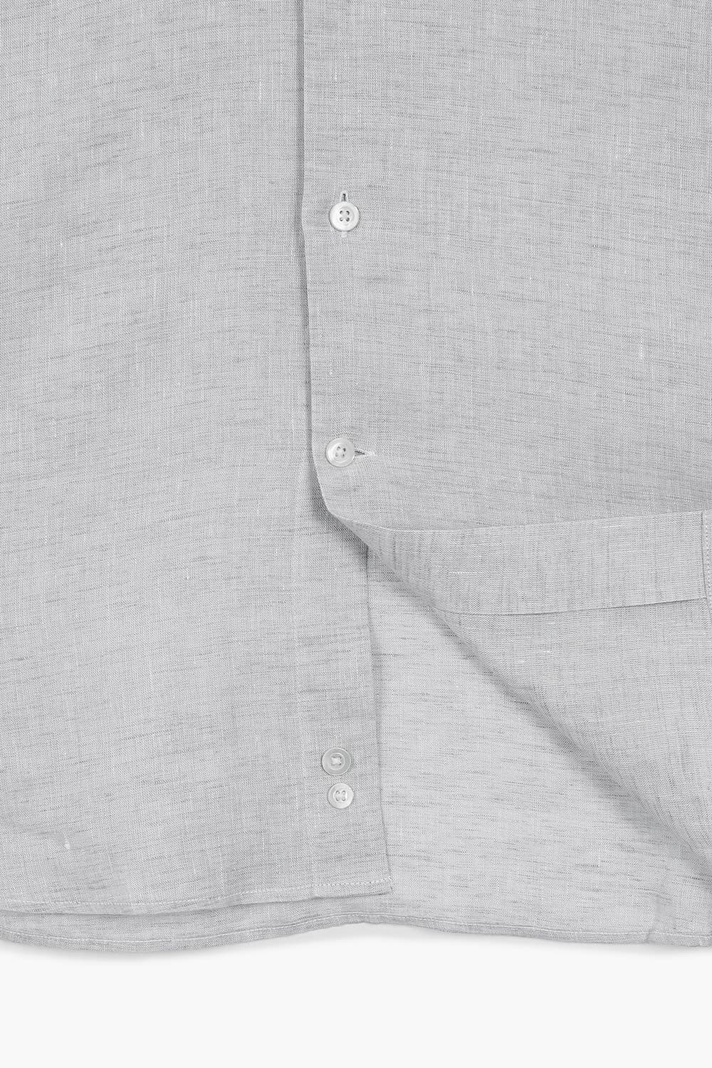 코튼 와이드 카라 셔츠 그레이 RE5SMBASH311R93