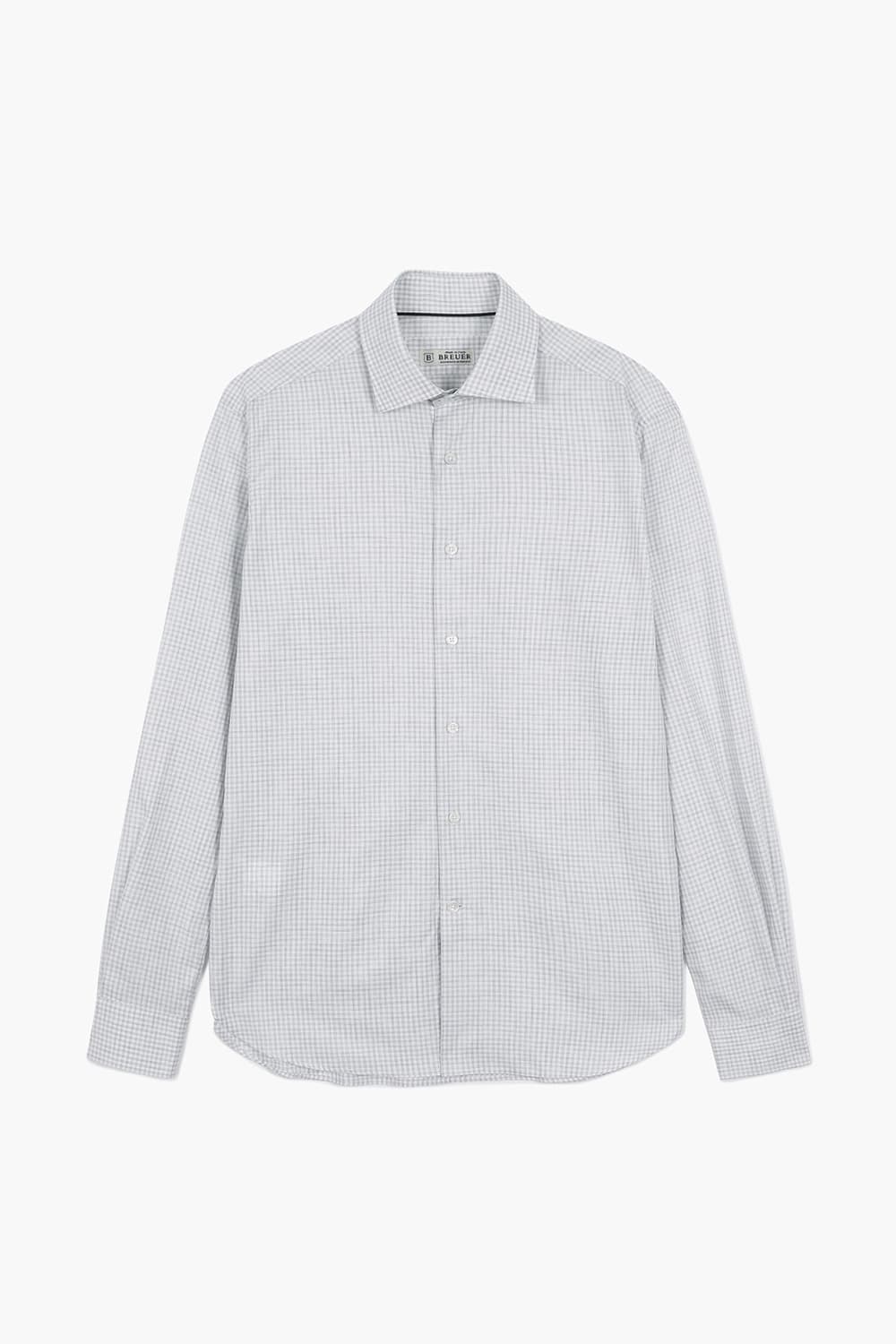 BEAULIEU 코튼 깅엄 체크 셔츠 BE160P544301