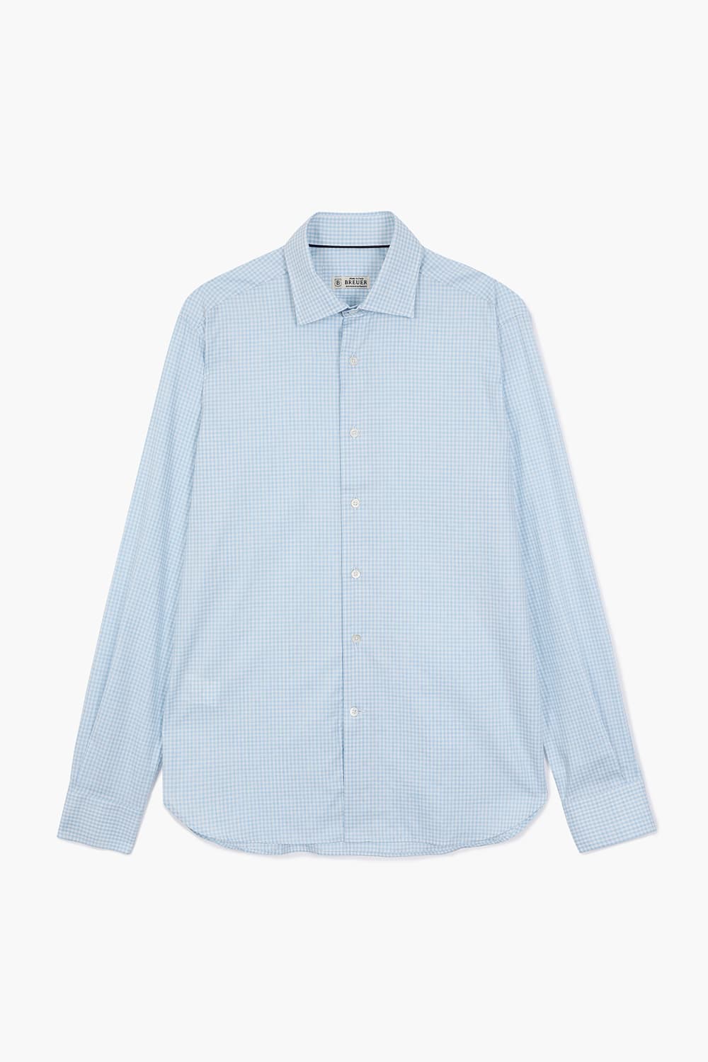 BEAULIEU 코튼 깅엄 체크 셔츠 BE160P544302