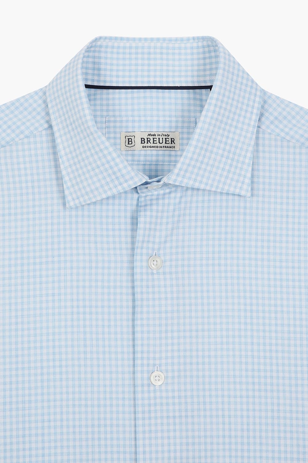 BEAULIEU 코튼 깅엄 체크 셔츠 BE160P544302