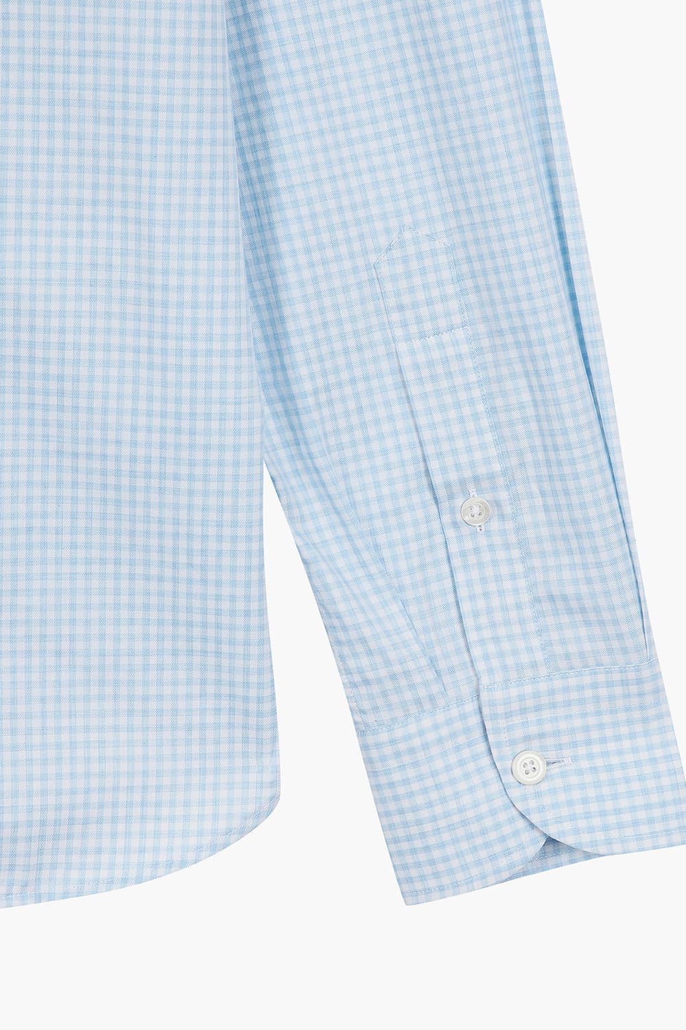 BEAULIEU 코튼 깅엄 체크 셔츠 BE160P544302