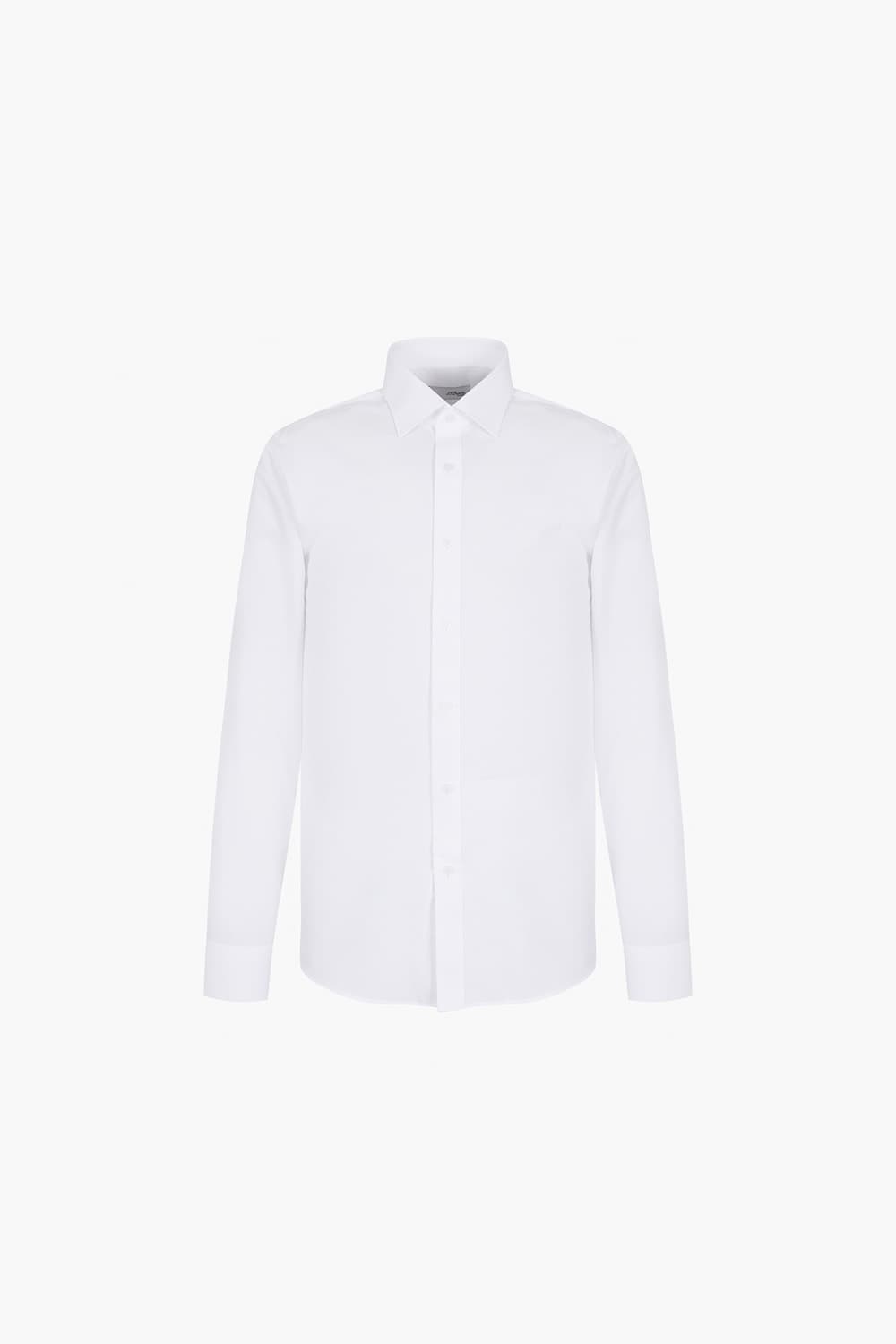 텐셀 도비 커프스 트리콜로르 316 컴포터블 셔츠 화이트 SE5SM21LS316SWH