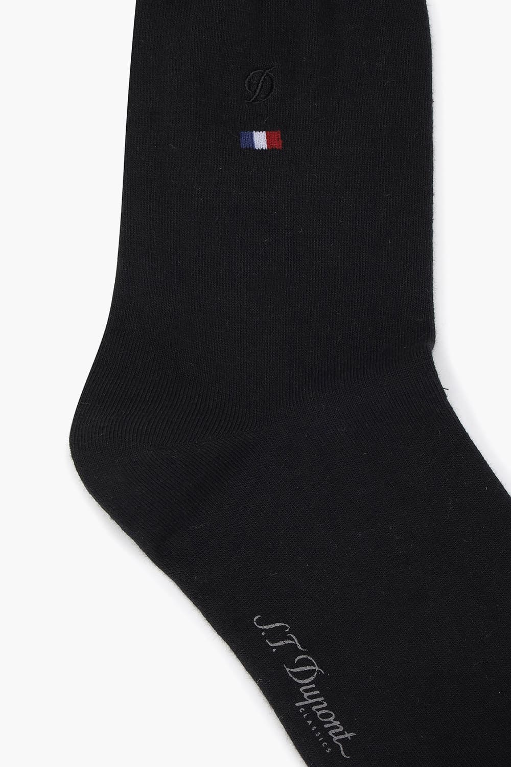 트리콜로르 자수 1301 장목 양말 블랙 SE5SMA171301SBK