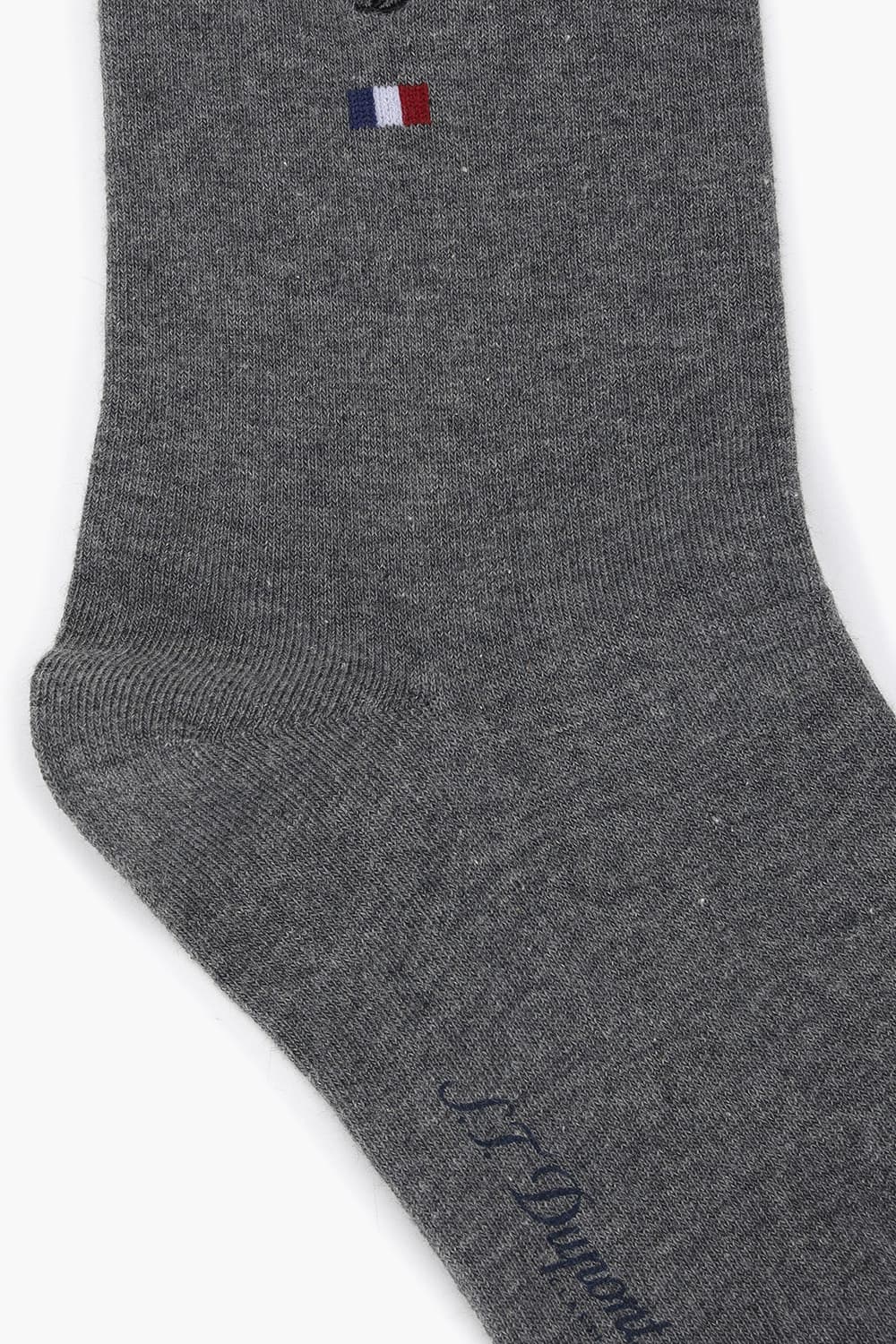 트리콜로르 자수 1301 장목 양말 그레이 SE5SMA171301SGY