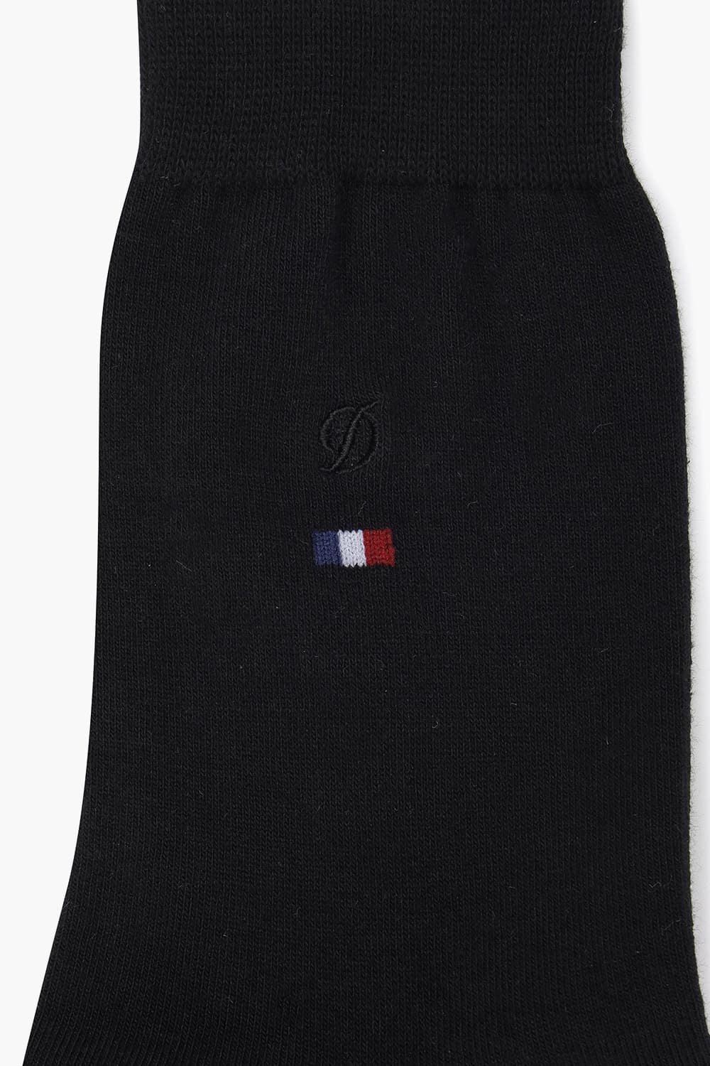 트리콜로르 자수 1301 장목 양말 블랙 SE5SMA171301SBK