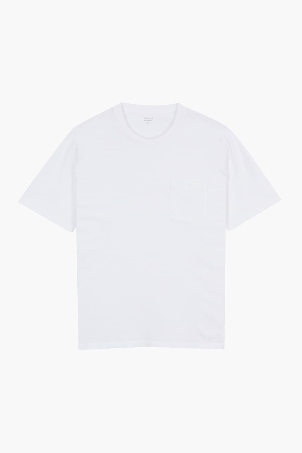 코튼 포켓 크루넥 반소매 티셔츠 BD7130301