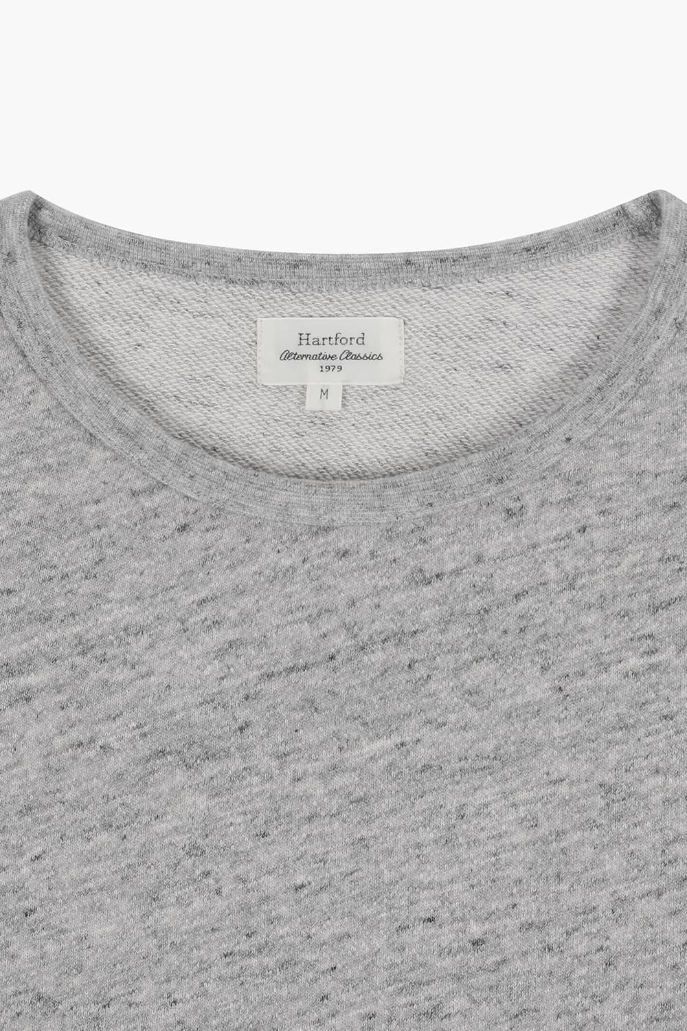 데일리 라운드 티셔츠 그레이 QE5SMHTTE102Q91