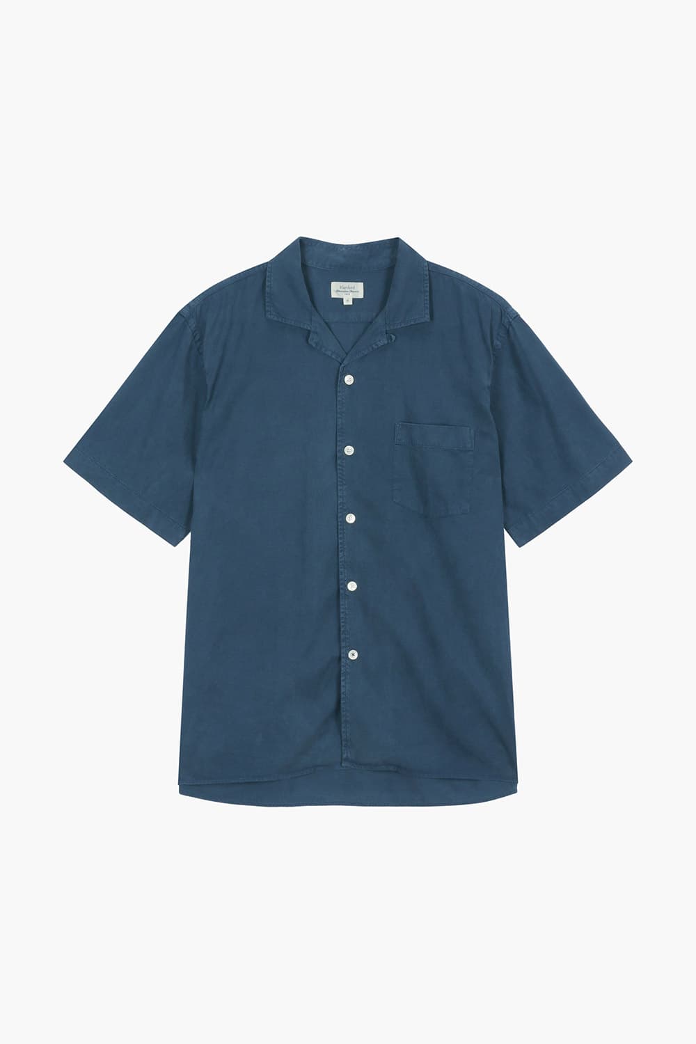 면 혼방 포켓 테일러드 카라 반소매 셔츠 BD0400560